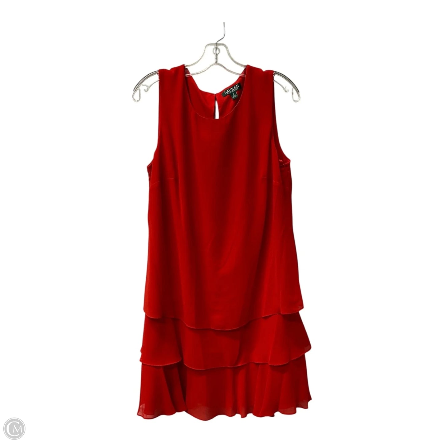 Dress Casual Short By Lauren By Ralph Lauren In Red, Size: L