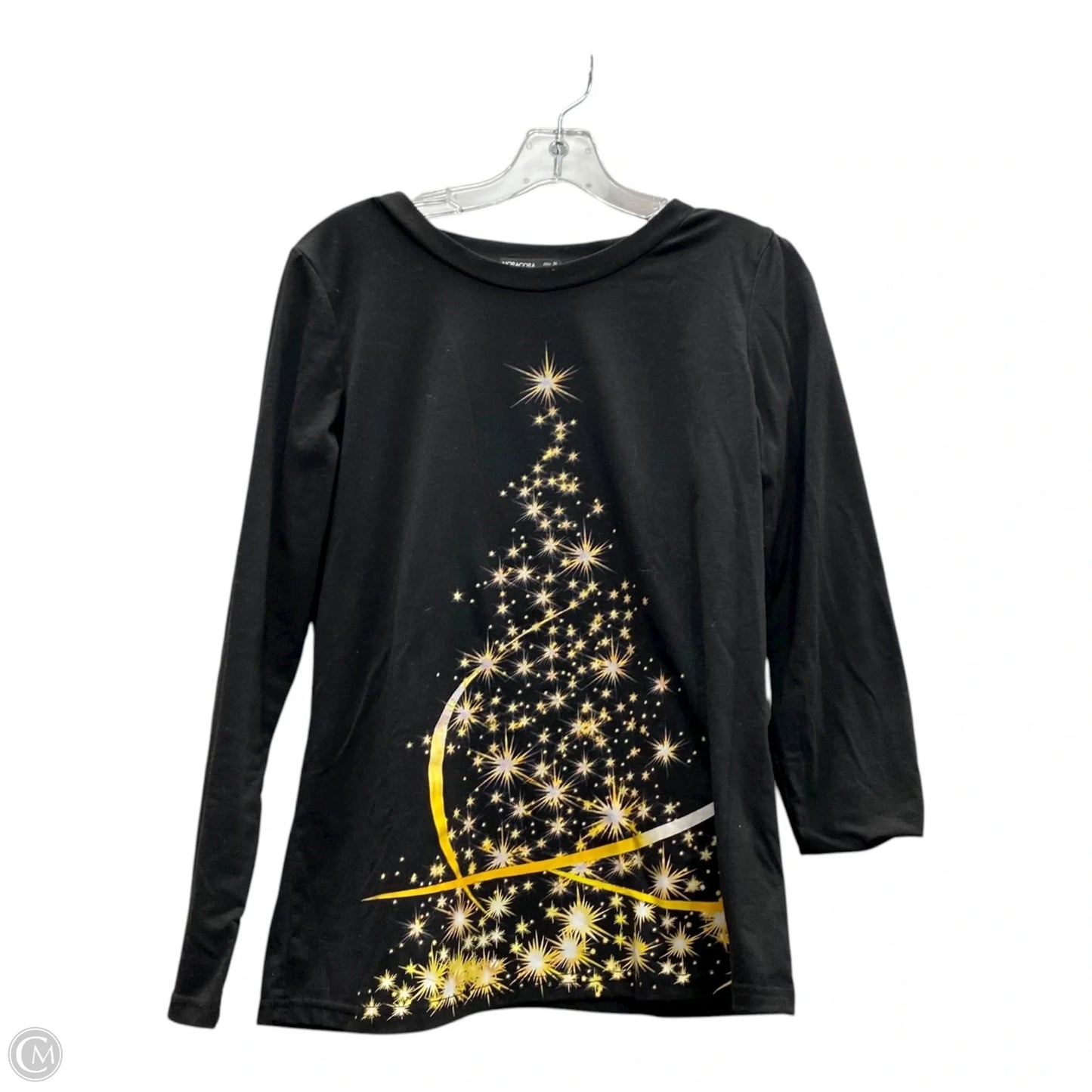 Top Long Sleeve By Noracora In Black, Size: S