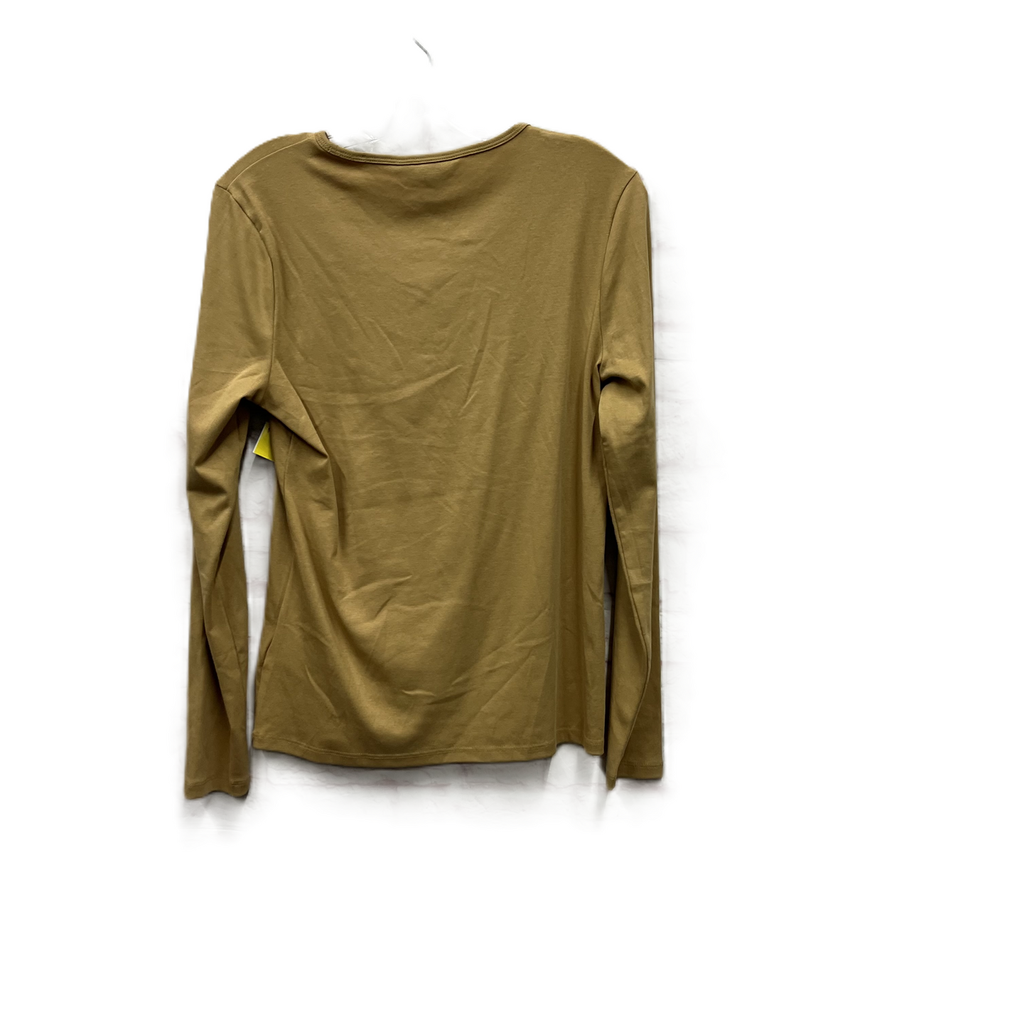 Top Long Sleeve By Lauren By Ralph Lauren In Tan, Size: L