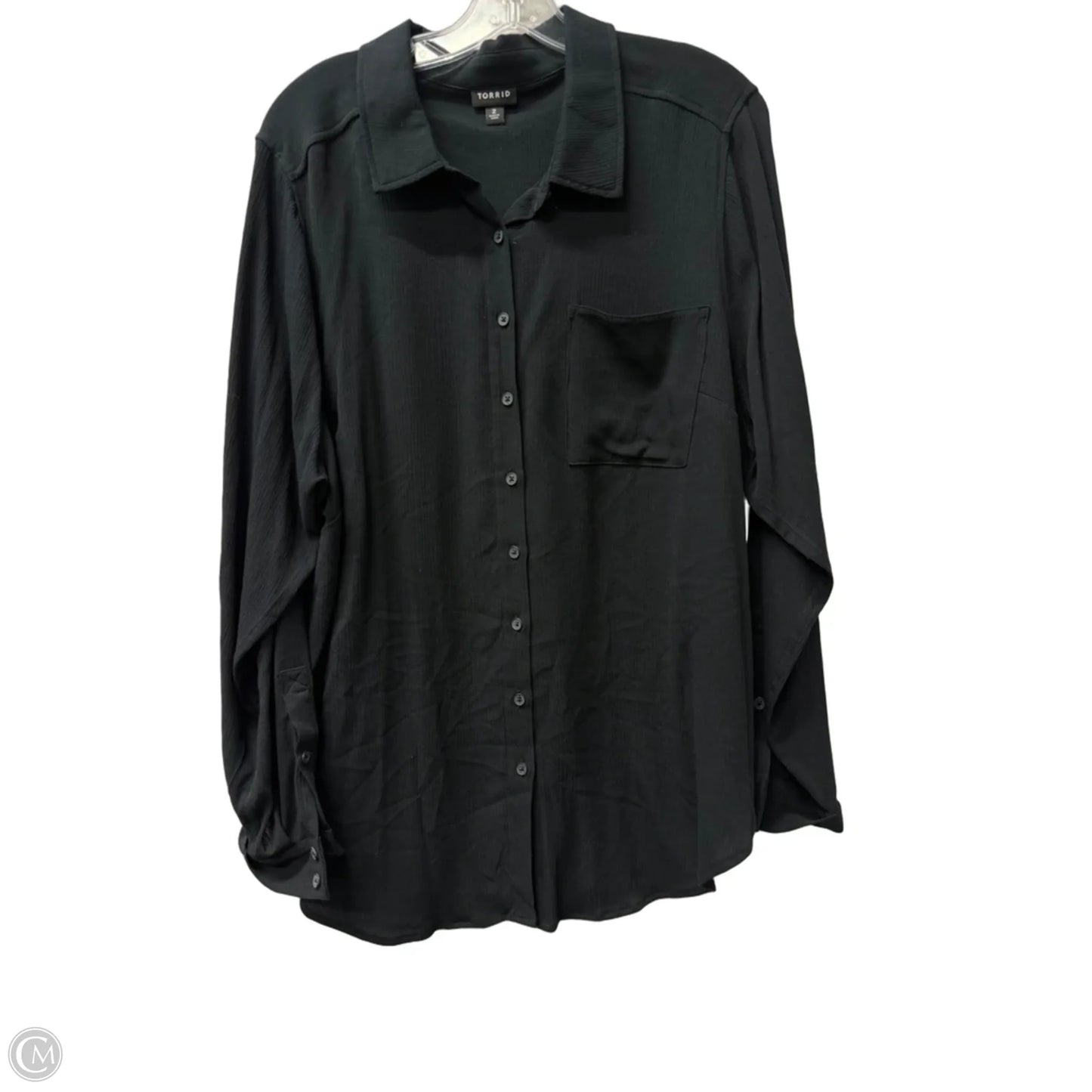 Top Long Sleeve By Torrid In Black, Size: 2x