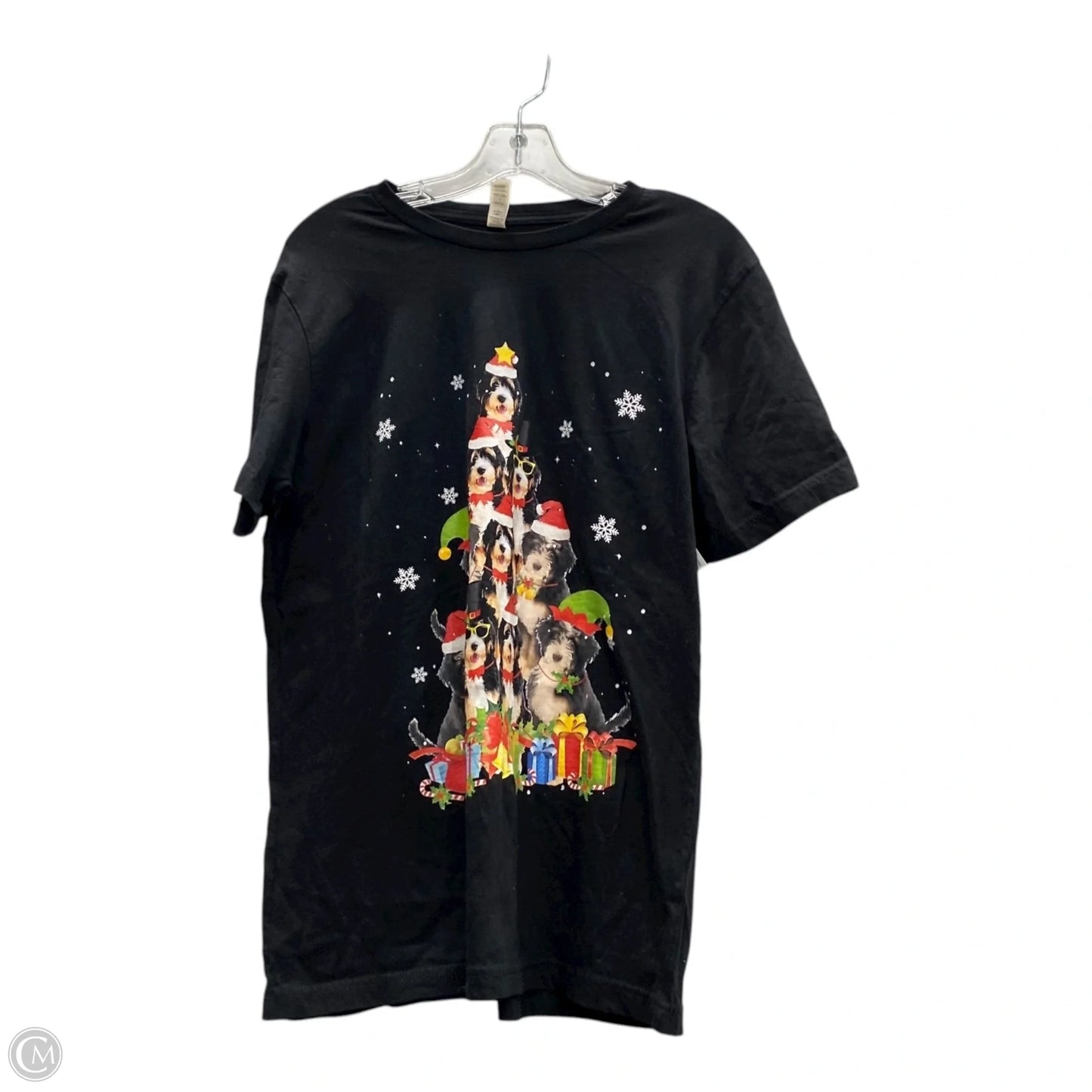 Top Short Sleeve By Canvas In Black, Size: L