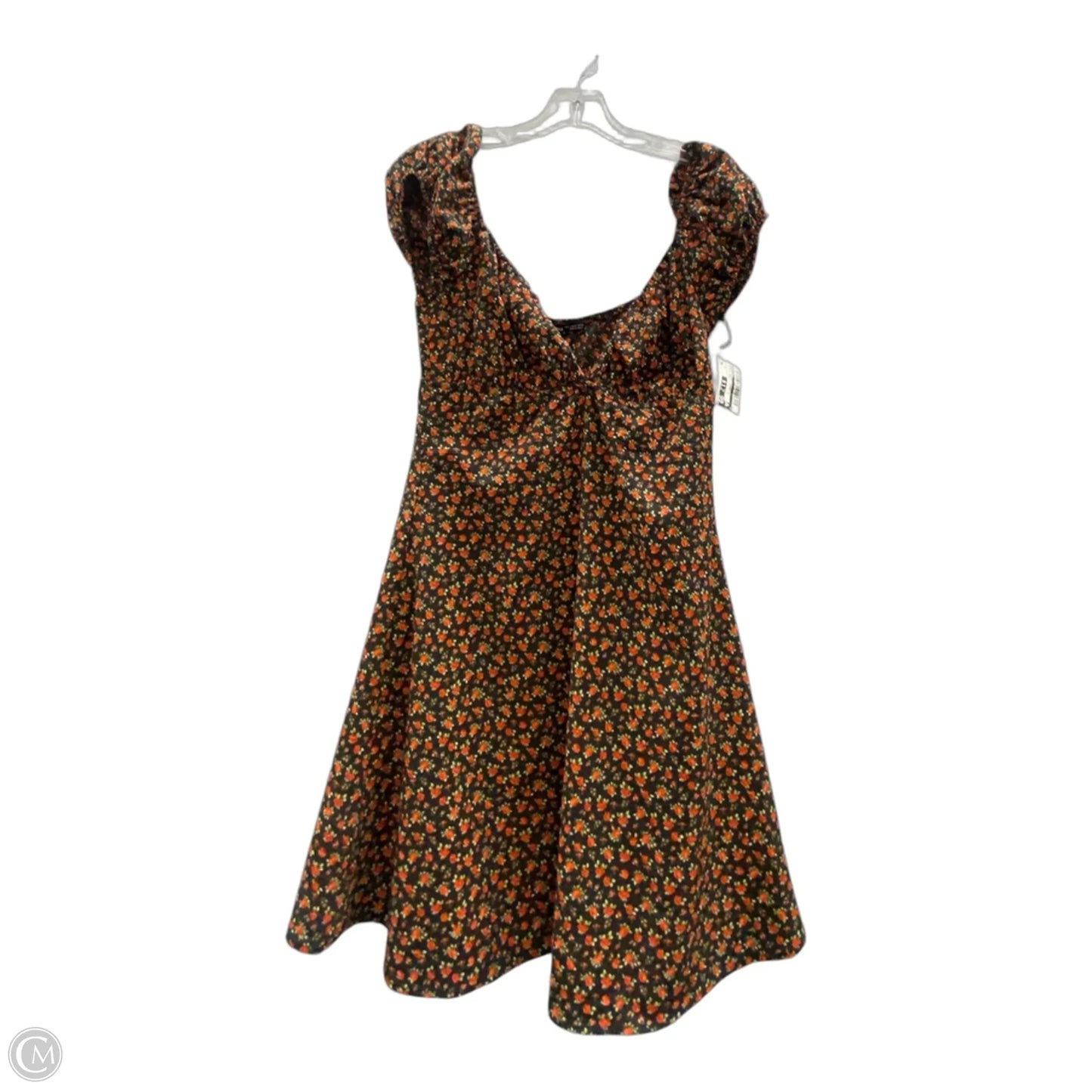 Dress Casual Short By Bershka In Black & Red, Size: M