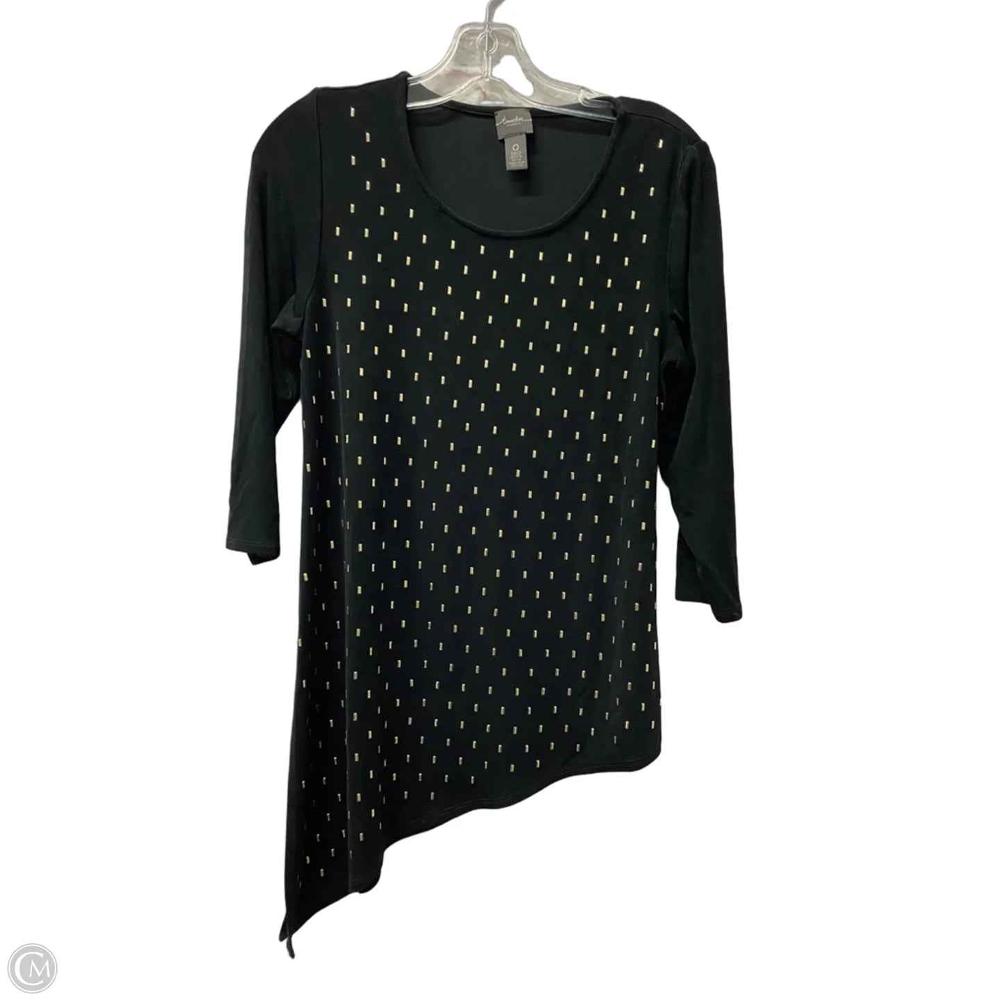 Top Long Sleeve By Chicos In Black, Size: S