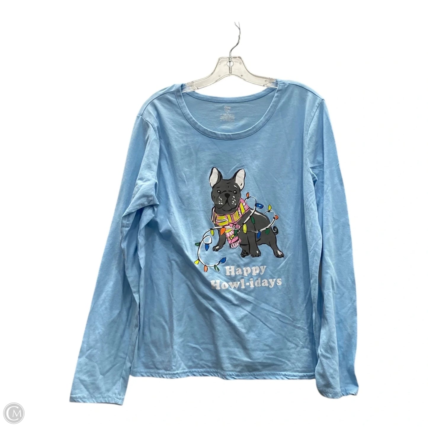 Top Long Sleeve By Clothes Mentor In Blue, Size: Xl