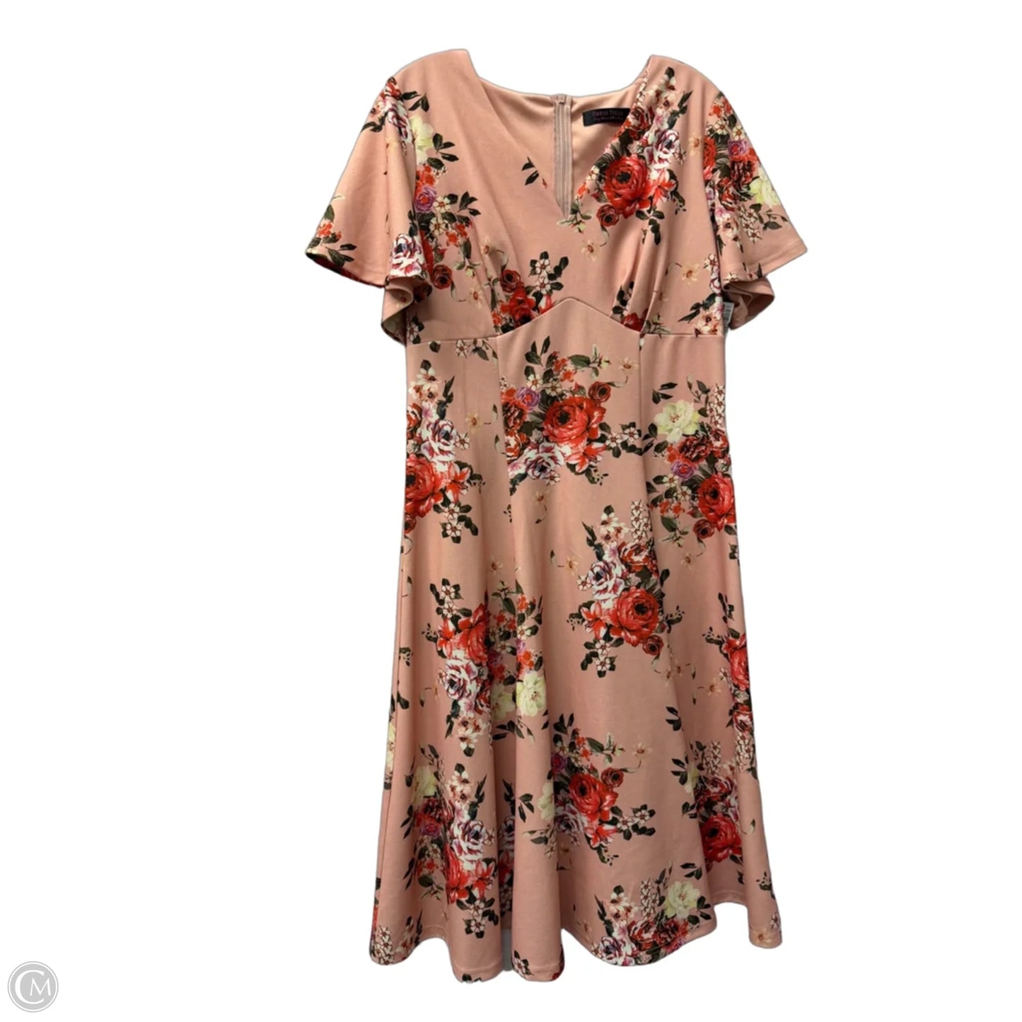 Dress Casual Short By Cme In Pink, Size: 2x