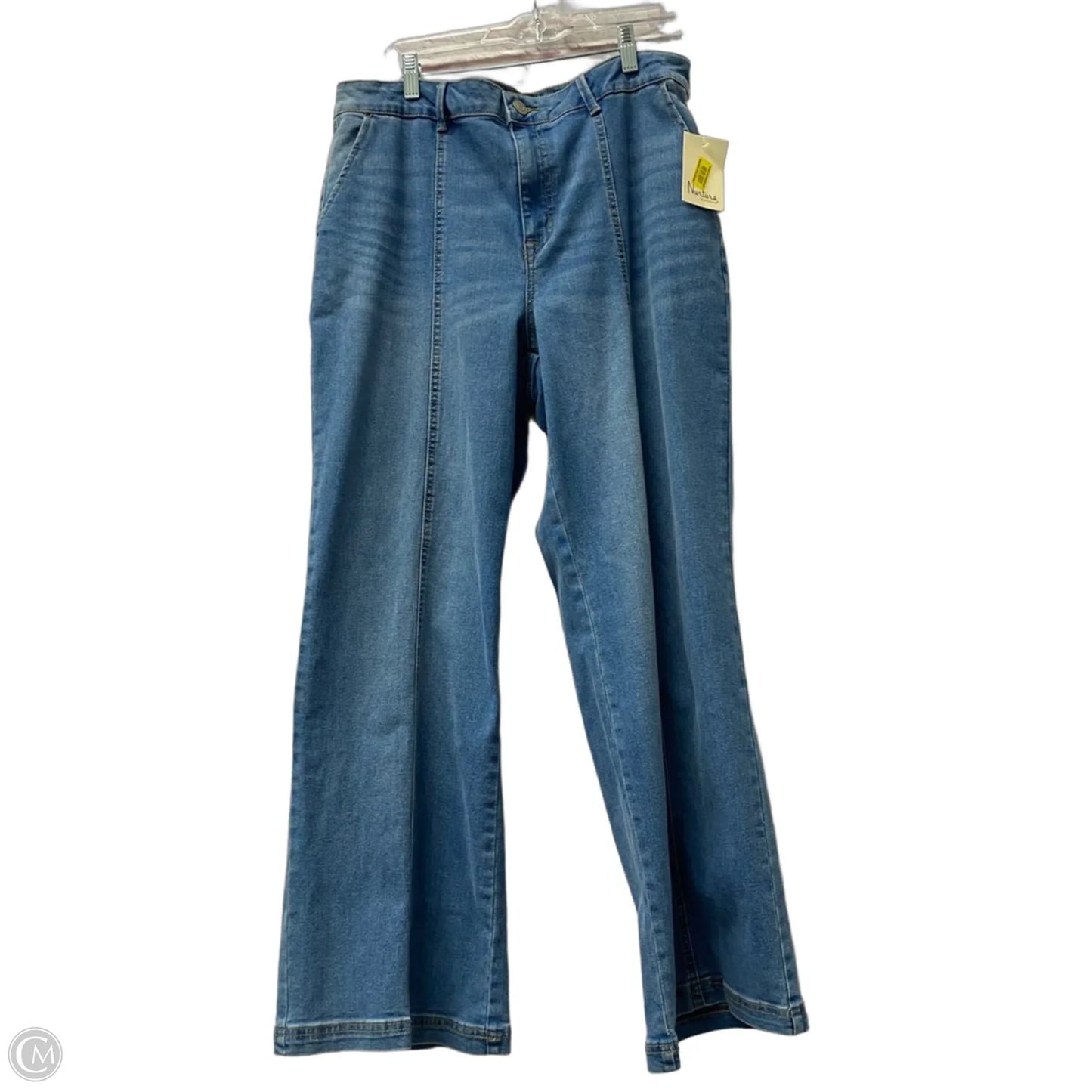 Jeans Wide Leg By Nurture In Blue Denim, Size: 14
