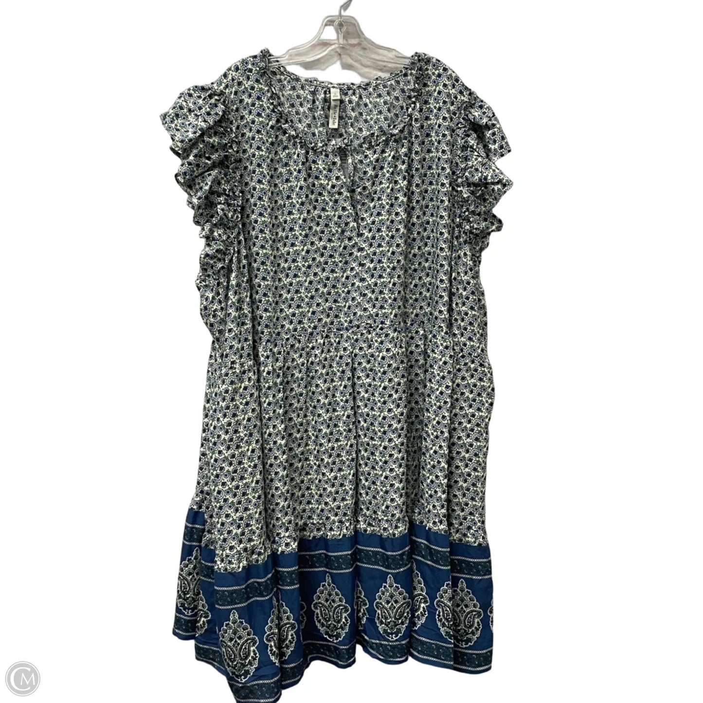 Dress Casual Short By Torrid In Blue & Green, Size: 6