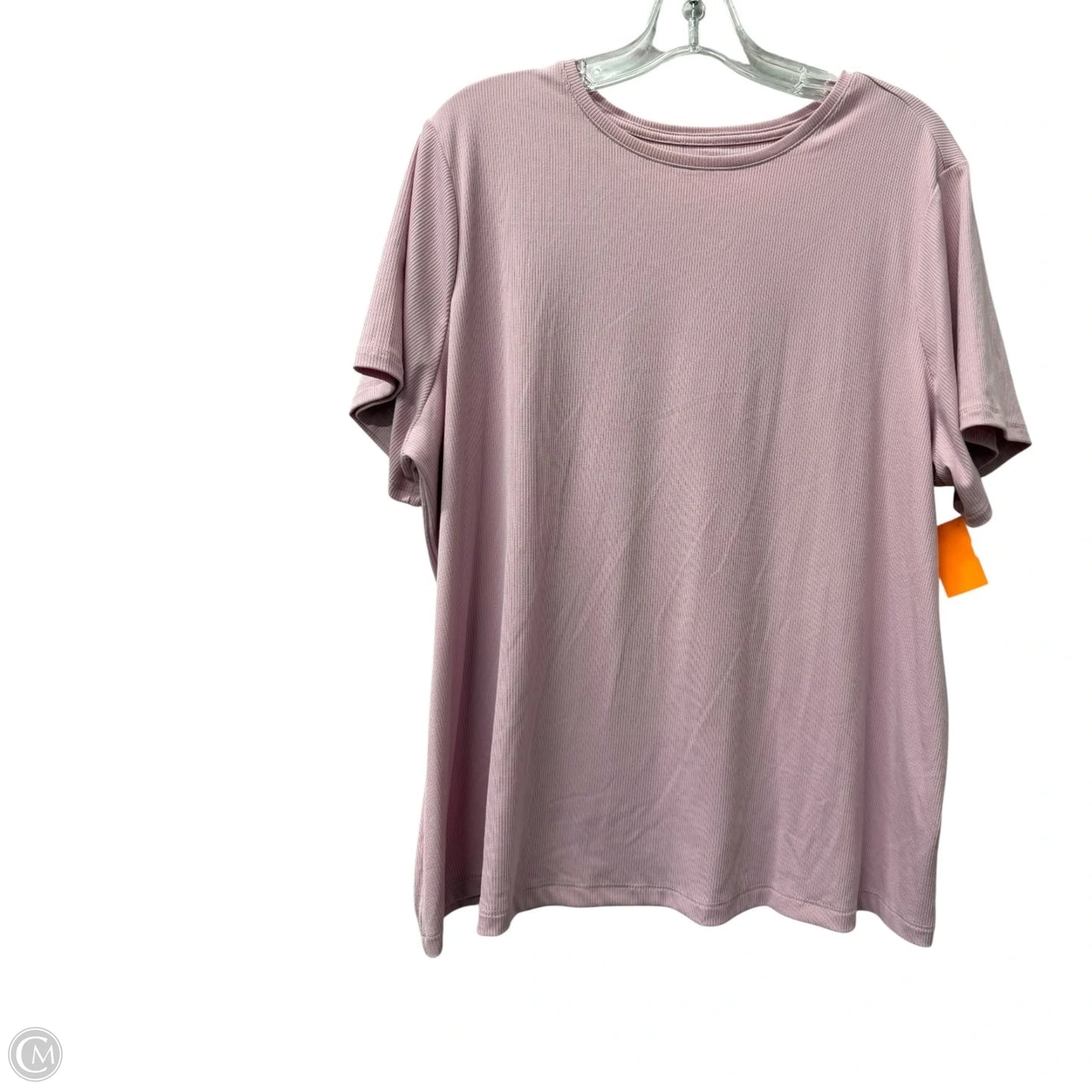 Top Short Sleeve By Nine West In Pink, Size: 1x