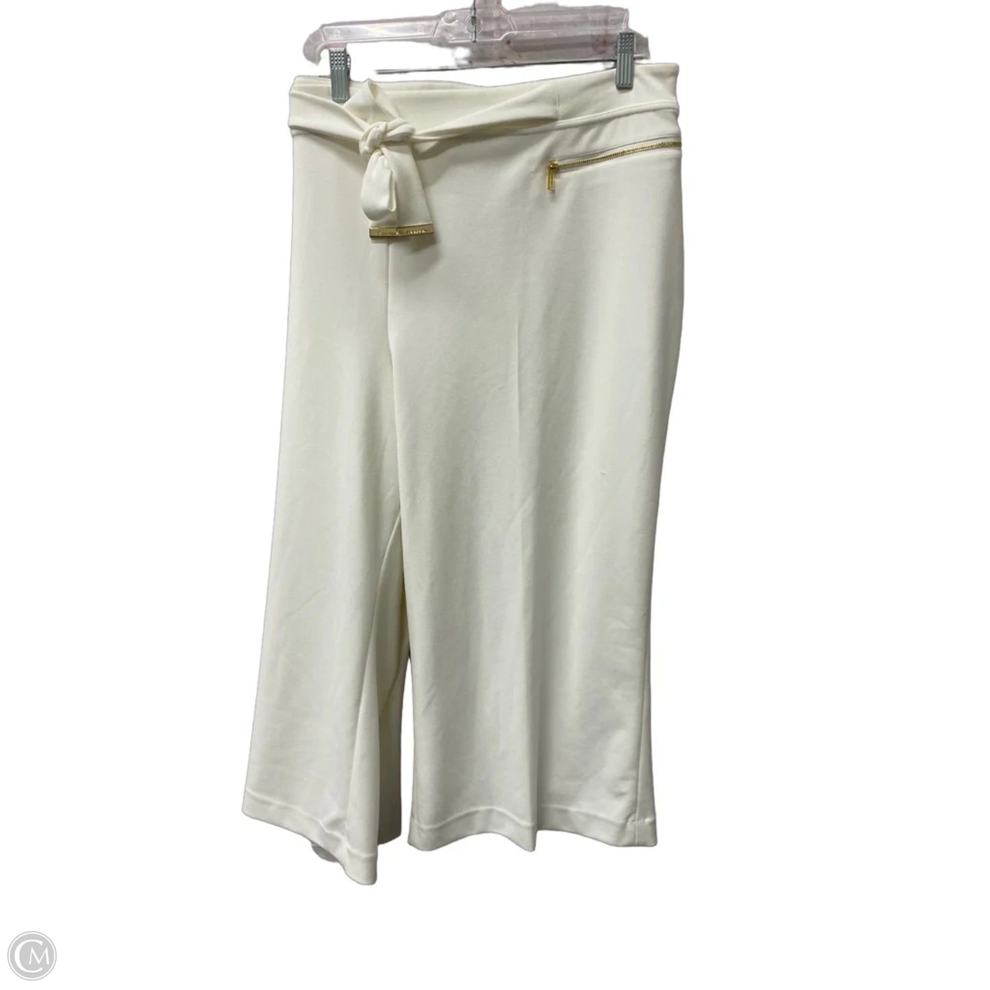 Pants Cropped By Calvin Klein In Ivory, Size: 3x