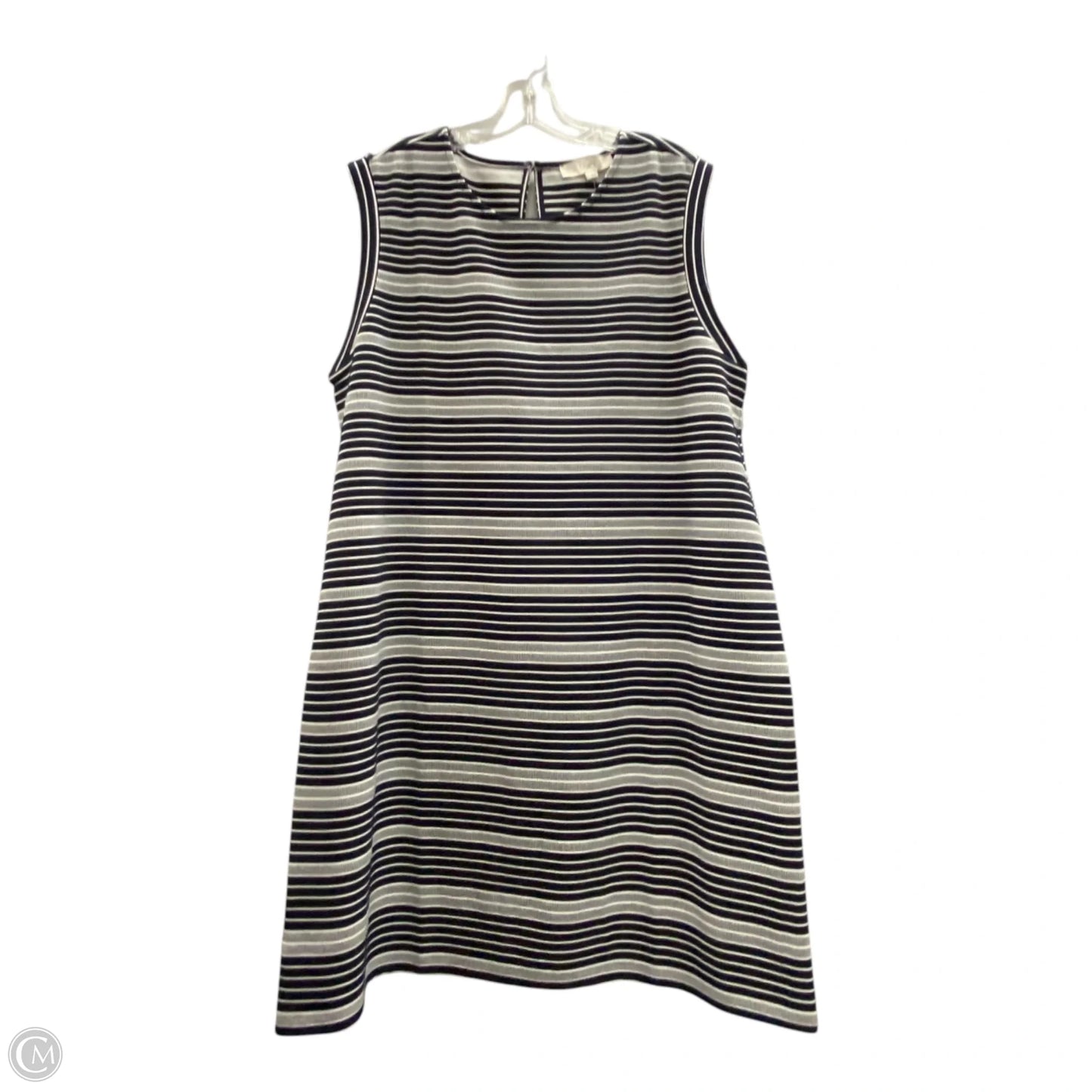 Dress Casual Midi By Loft In Blue & White, Size: Xl