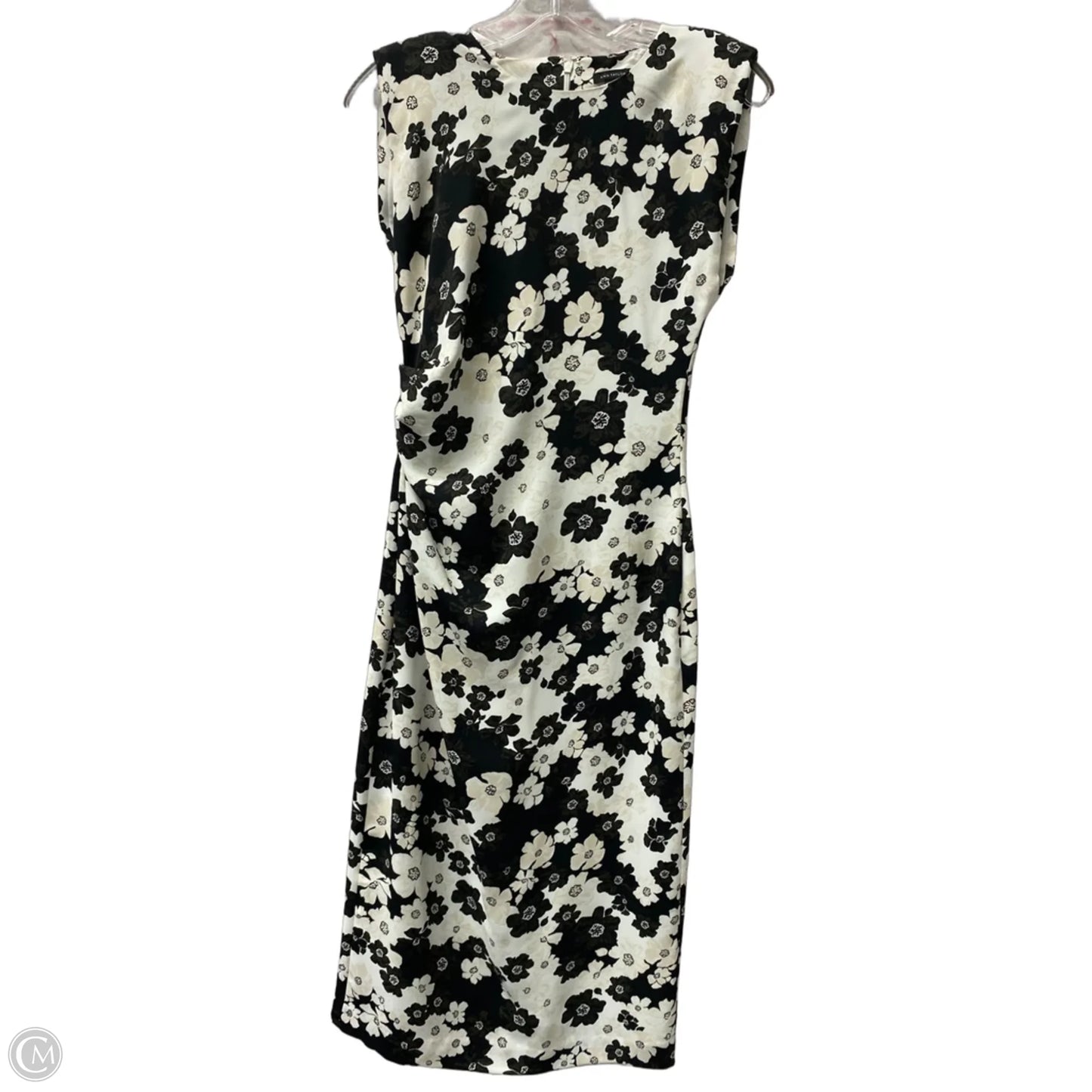 Dress Casual Midi By Ann Taylor In Black, Size: Xs