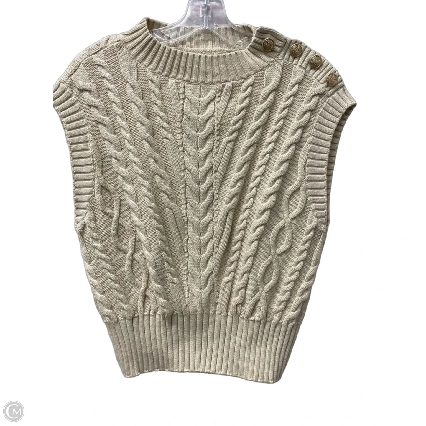 Top Sleeveless By Loft In Beige, Size: Xs