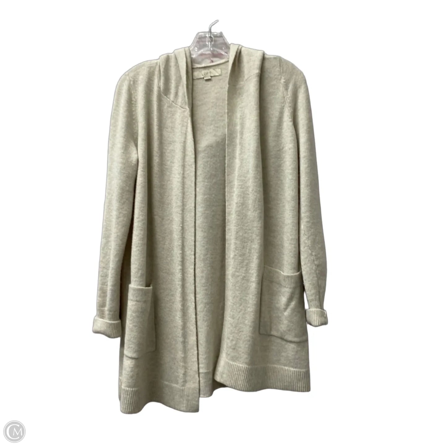 Cardigan By Loft In Cream, Size: Xs