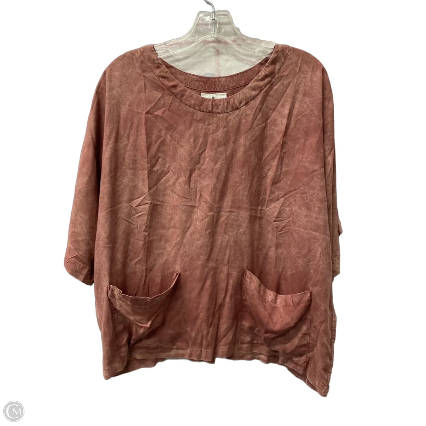 Top Short Sleeve By Cme In Red, Size: L