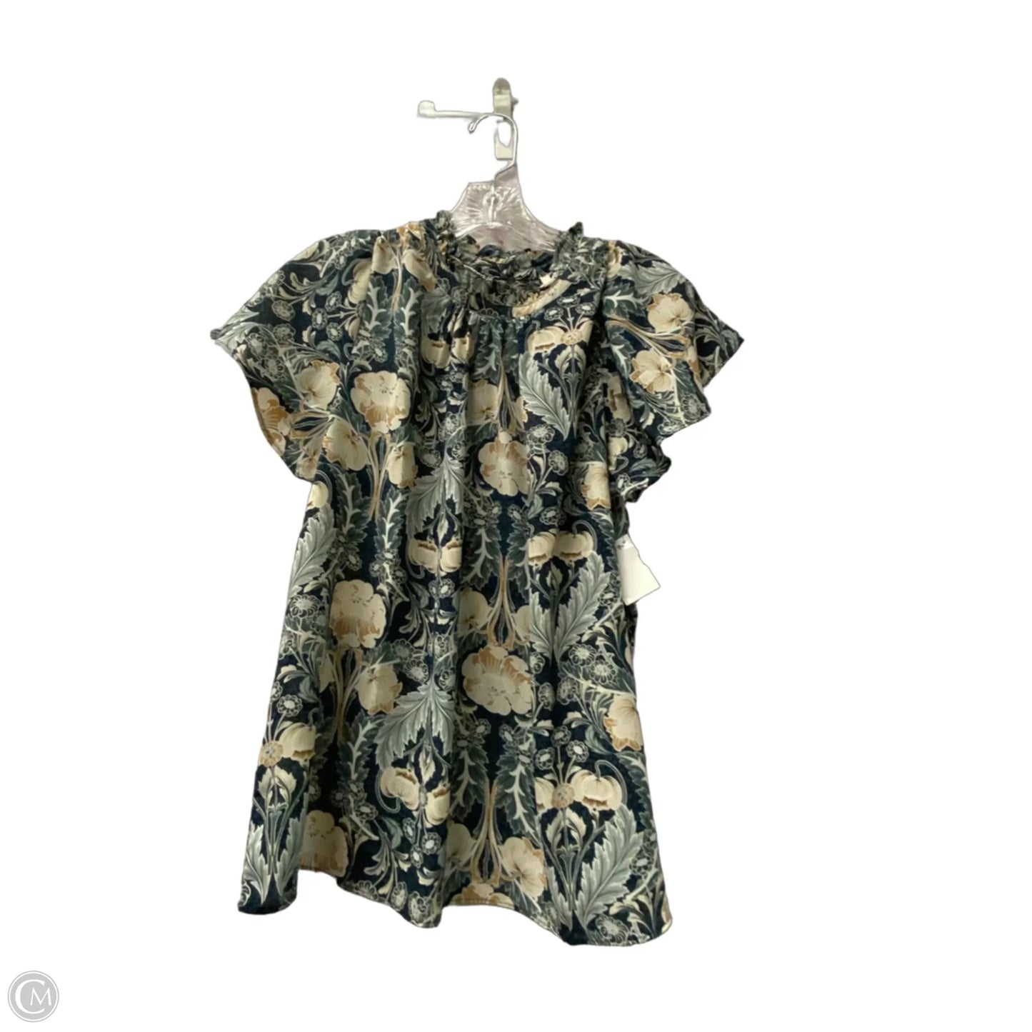Top Short Sleeve By Loft In Green, Size: L