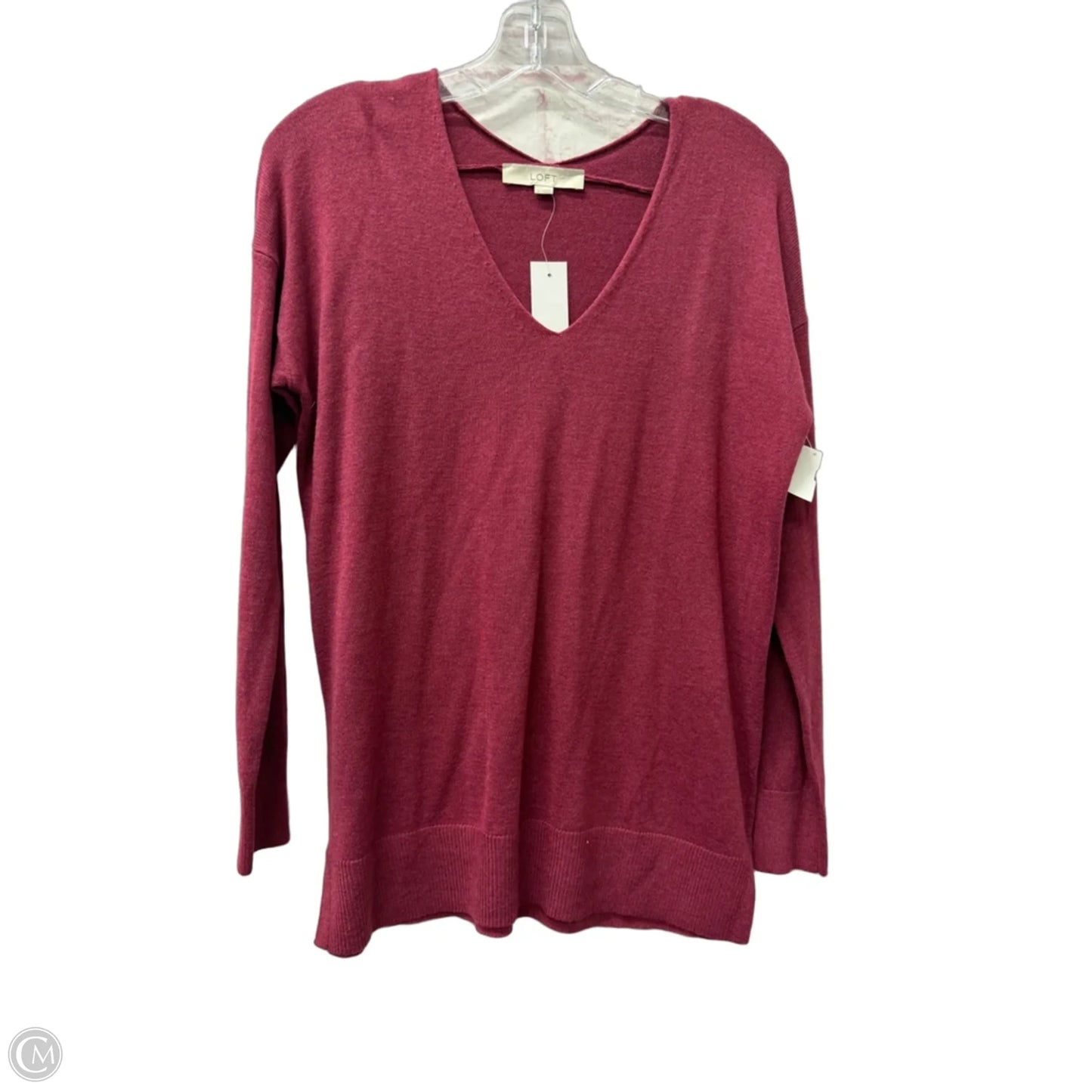 Top Long Sleeve By Loft In Pink, Size: S
