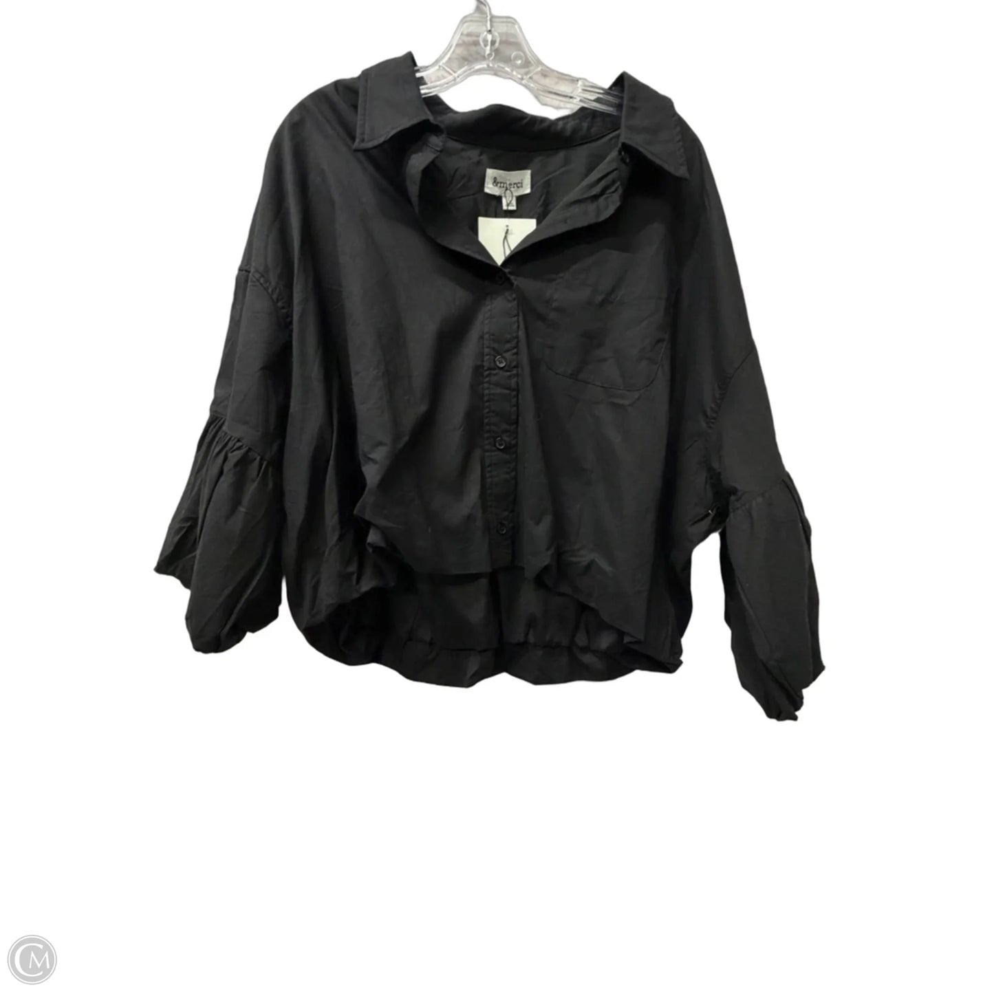 Top Short Sleeve By &merci In Black, Size: L