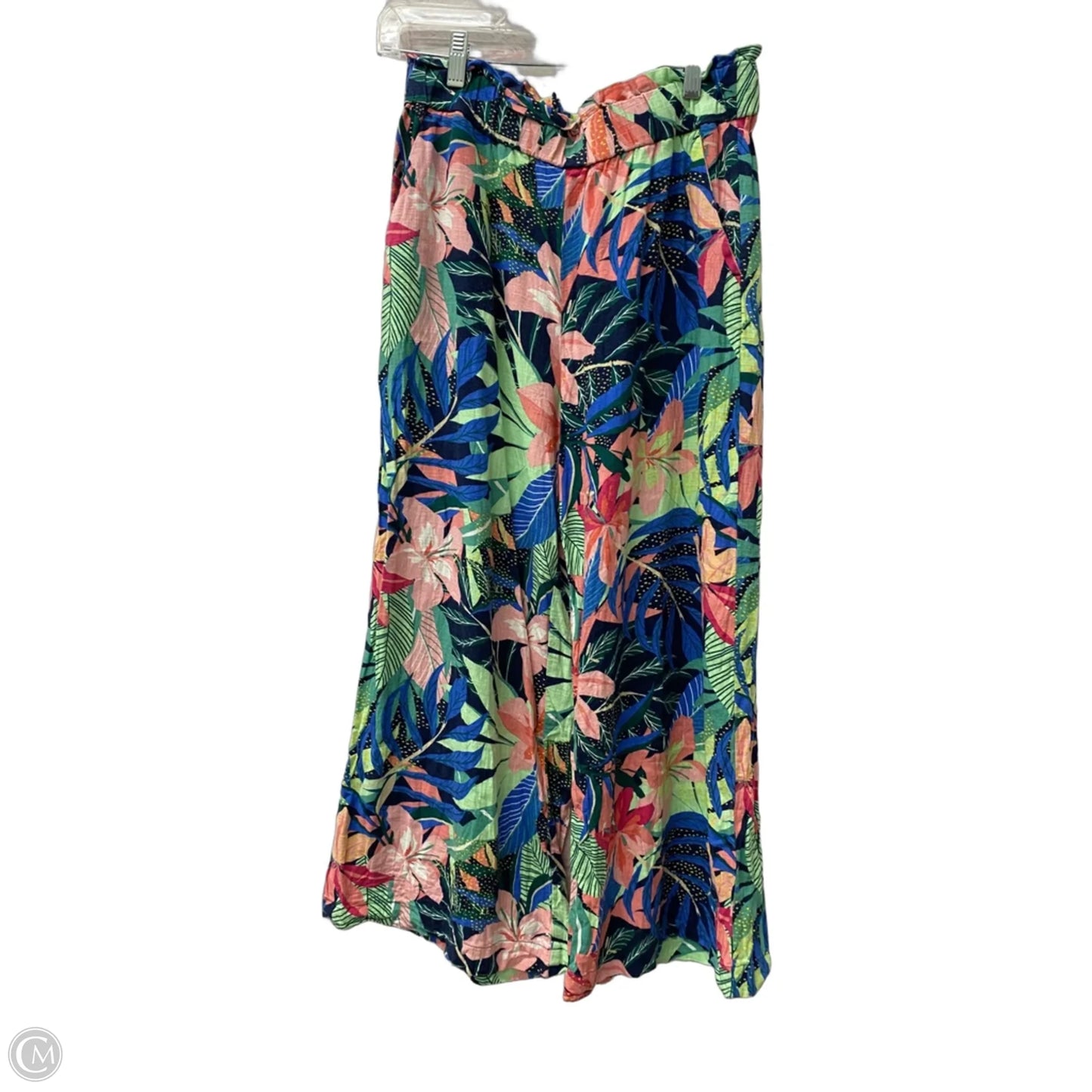 Pants Linen By Loft In Floral Print, Size: M