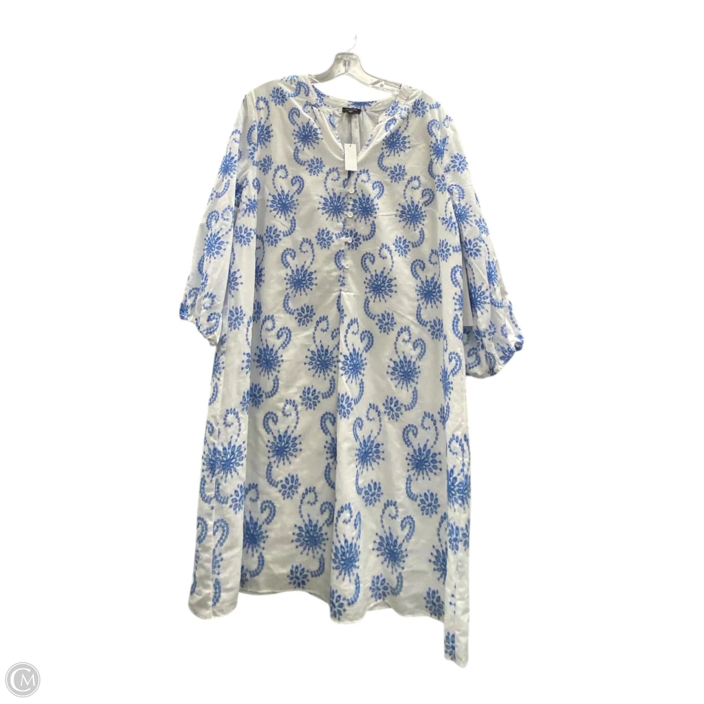 Dress Casual Midi By Talbots In White, Size: 16