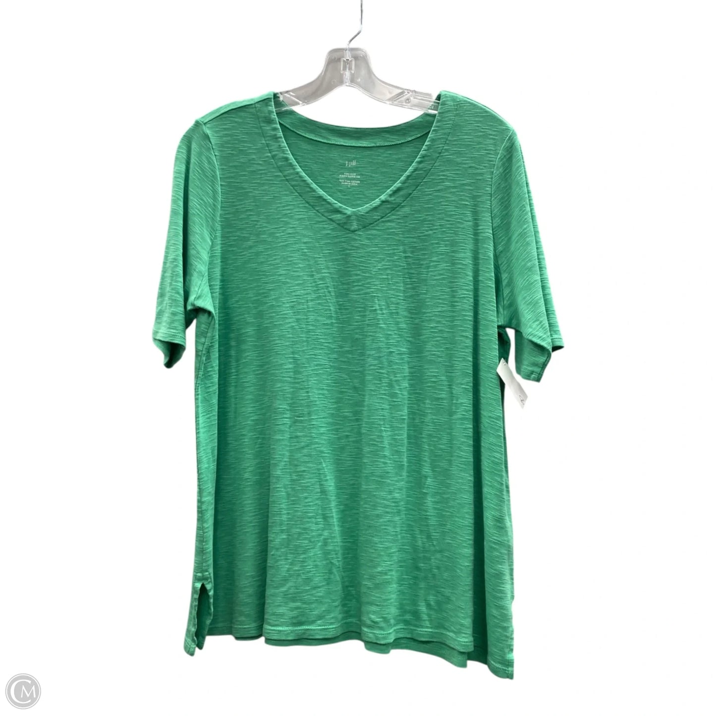 Top Short Sleeve By J. Jill In Green, Size: L