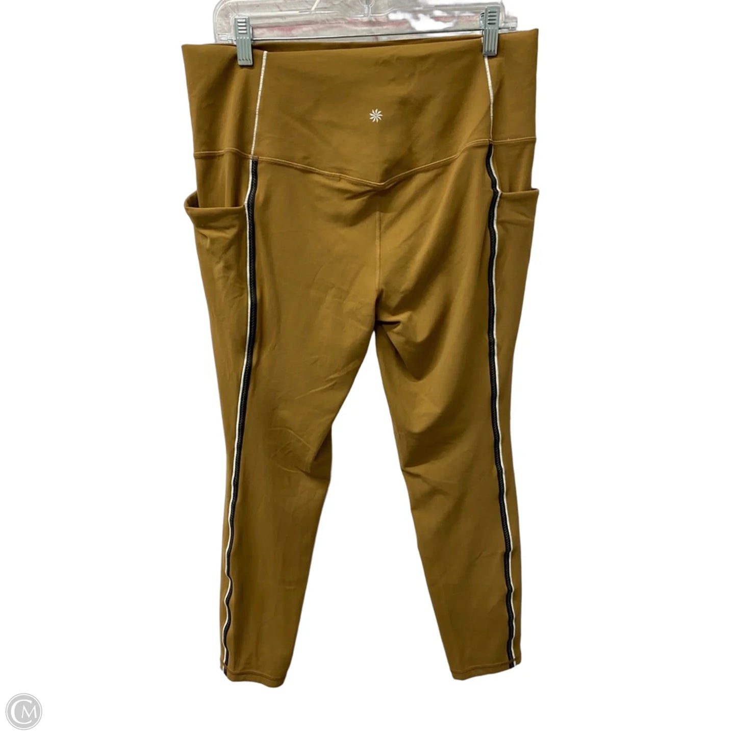 Athletic Leggings By Athleta In Tan, Size: Xl