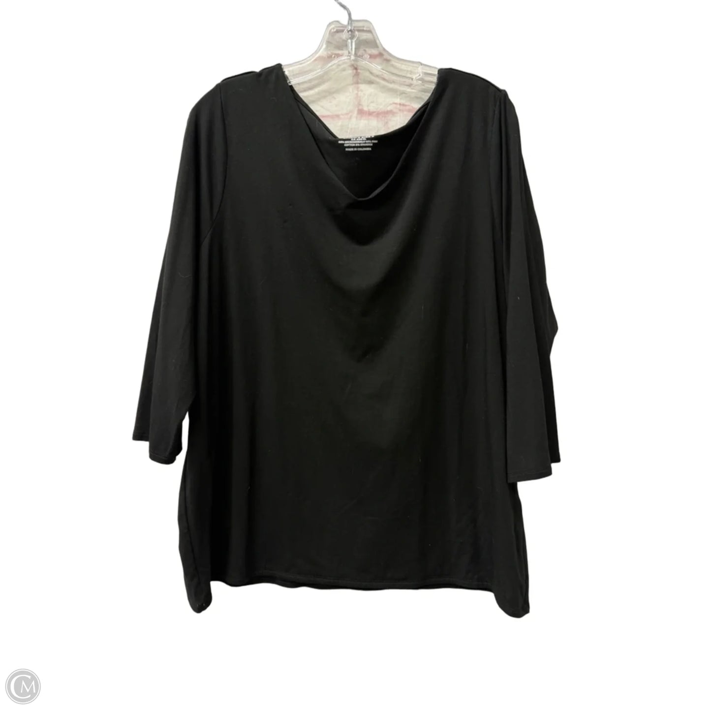 Top Long Sleeve By Chicos In Black, Size: Xl