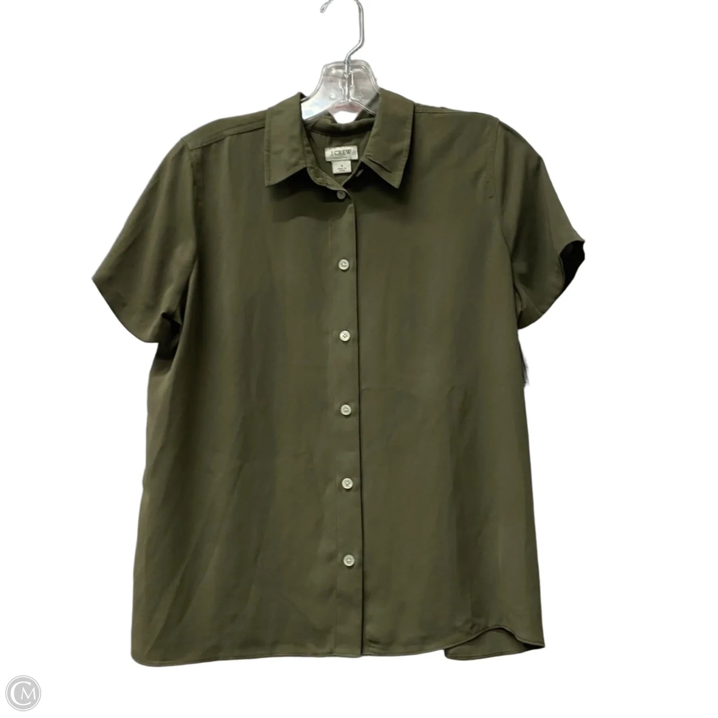 Top Short Sleeve By J. Crew In Green, Size: S