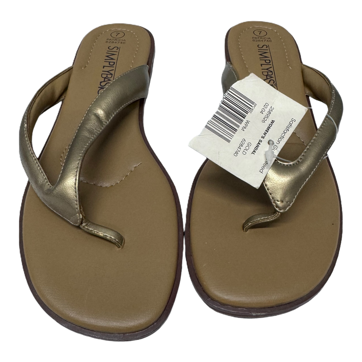 Sandals Flip Flops By simply basic Size: 7