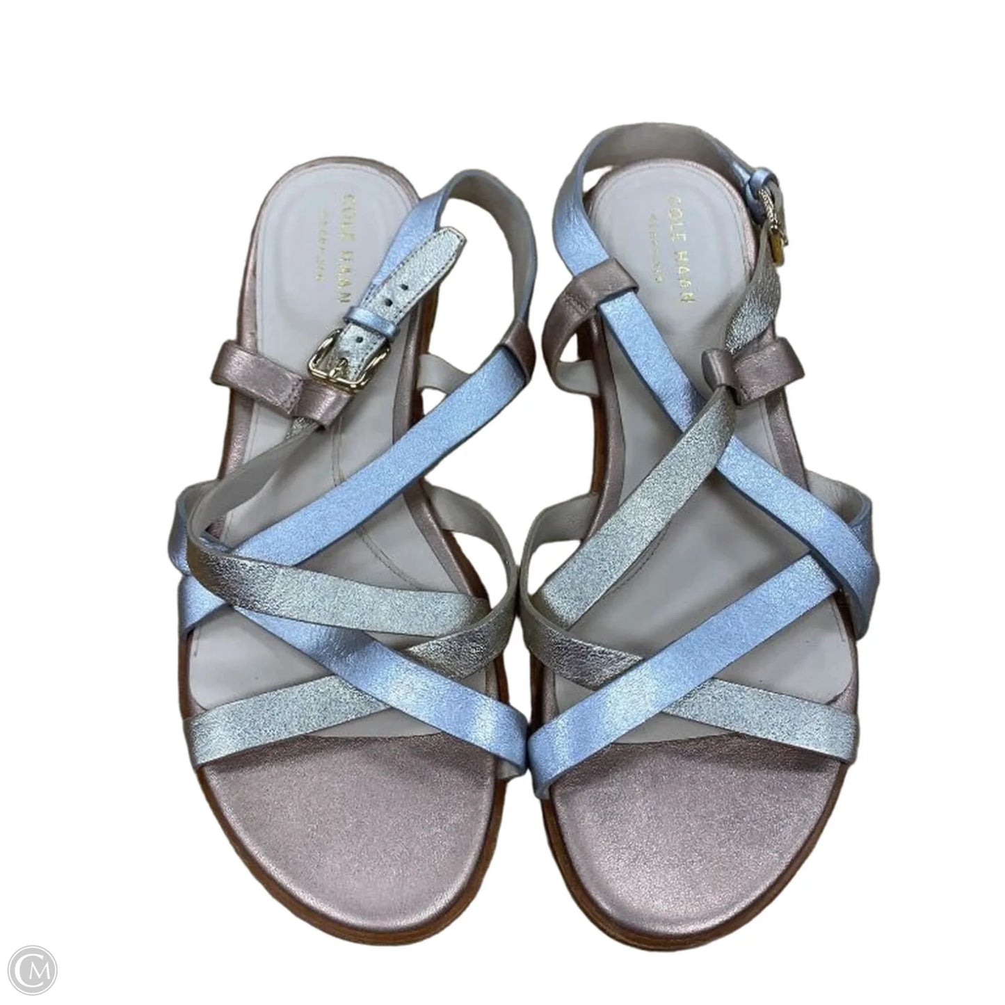 Sandals Flats By Cole-haan In Gold & Silver, Size: 8