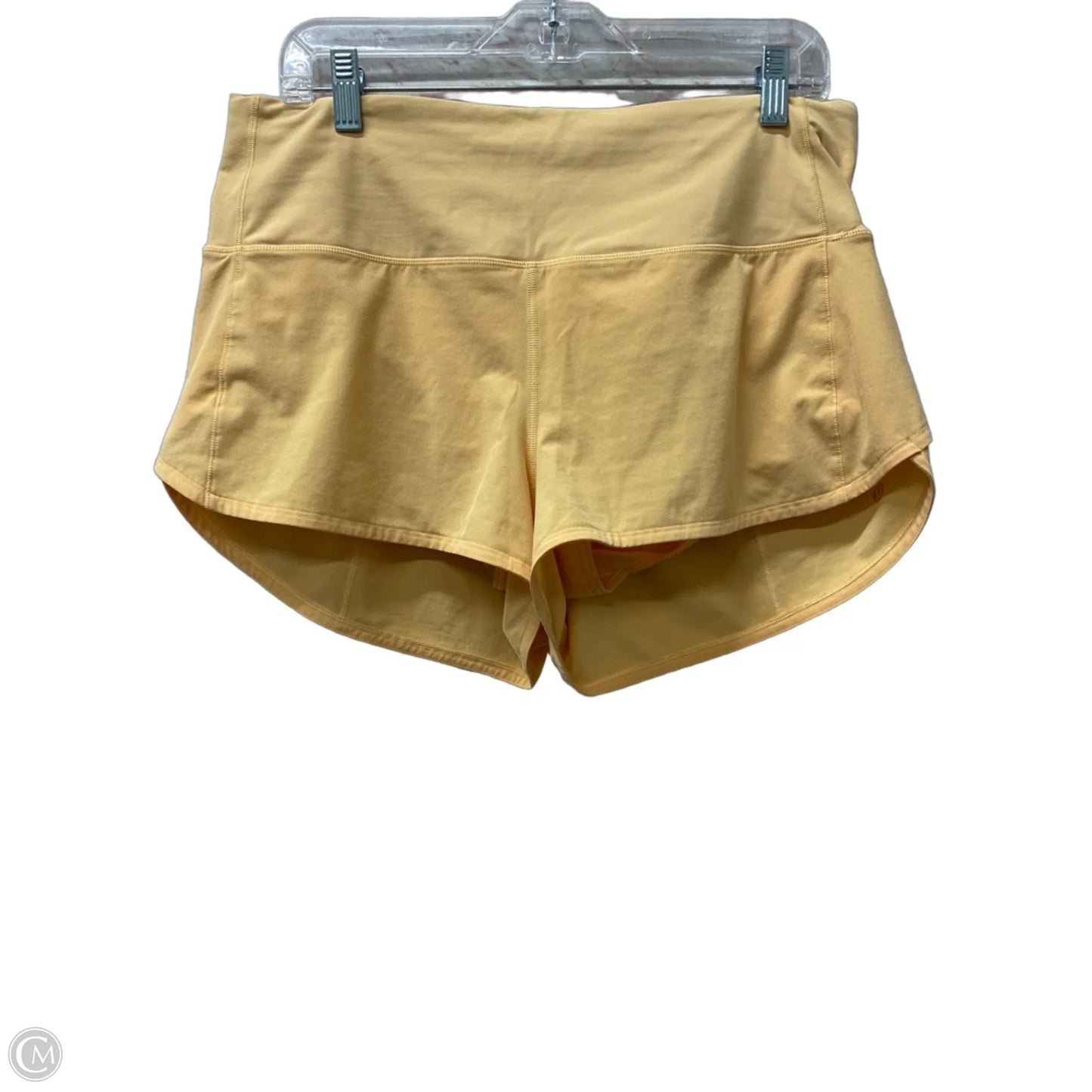 Athletic Shorts By Lululemon In Orange, Size: 10