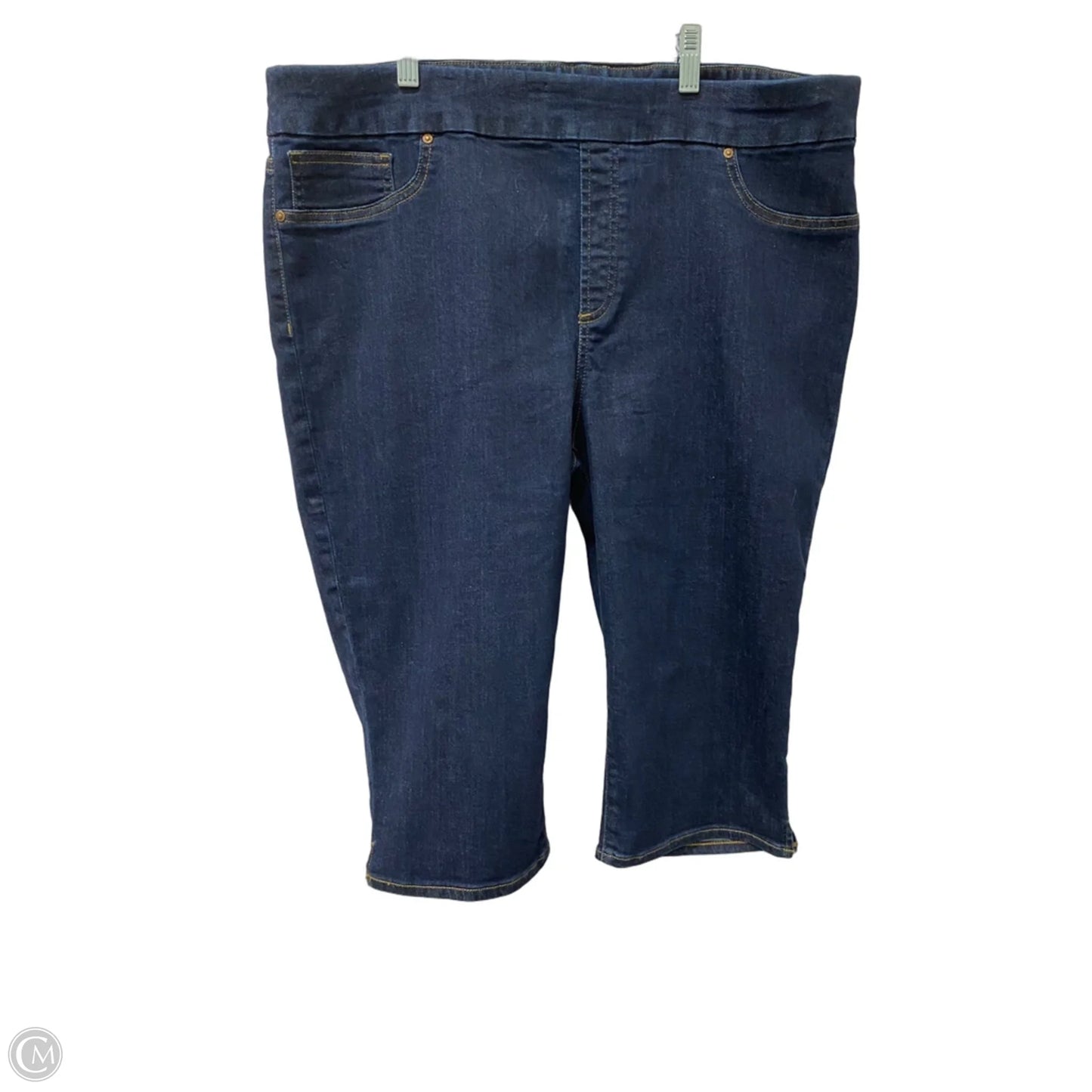 Capris By Chicos In Blue Denim, Size: 16
