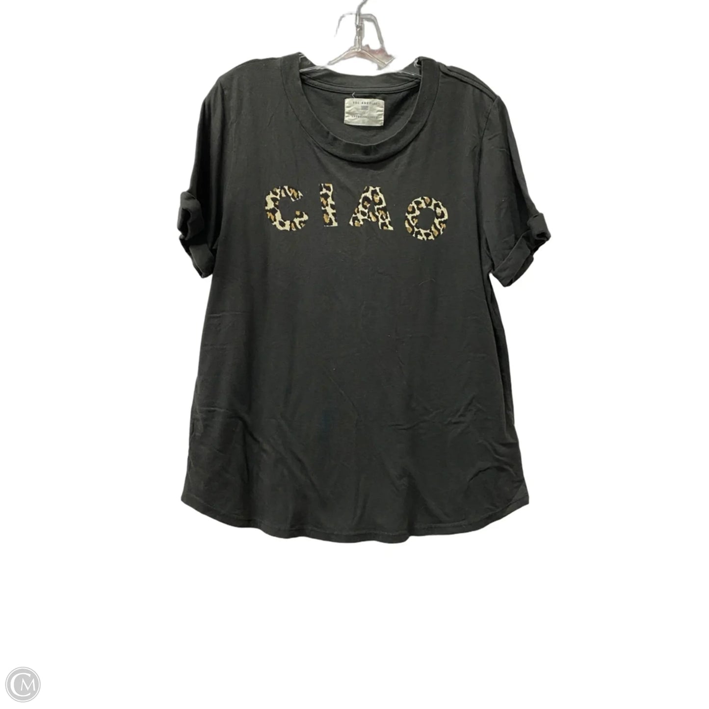 Top Short Sleeve By Sol Angeles In Grey, Size: Xl