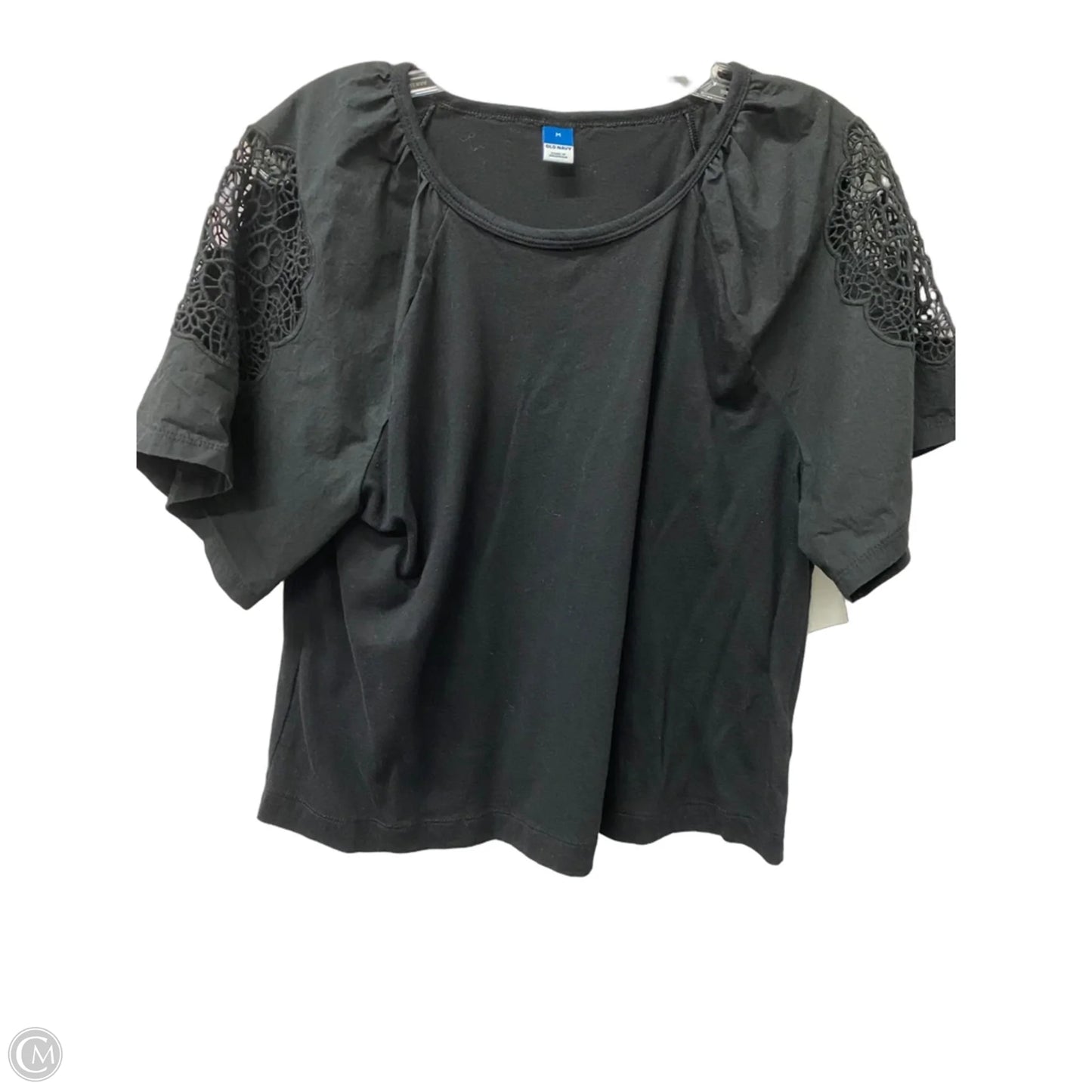 Top Short Sleeve By Old Navy In Black, Size: M