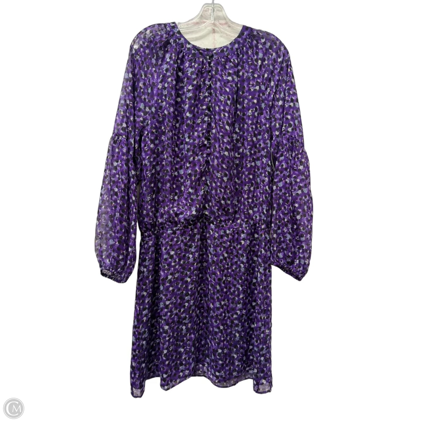 Dress Work By White House Black Market In Purple, Size: L