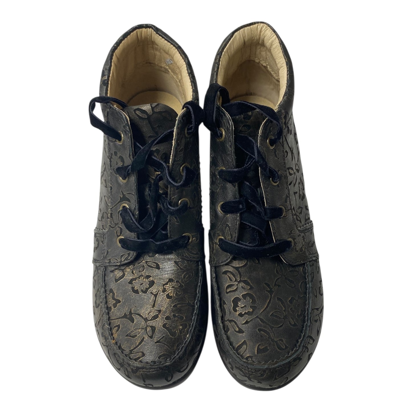 Boots Ankle Flats By Alegria In Black, Size:7.5