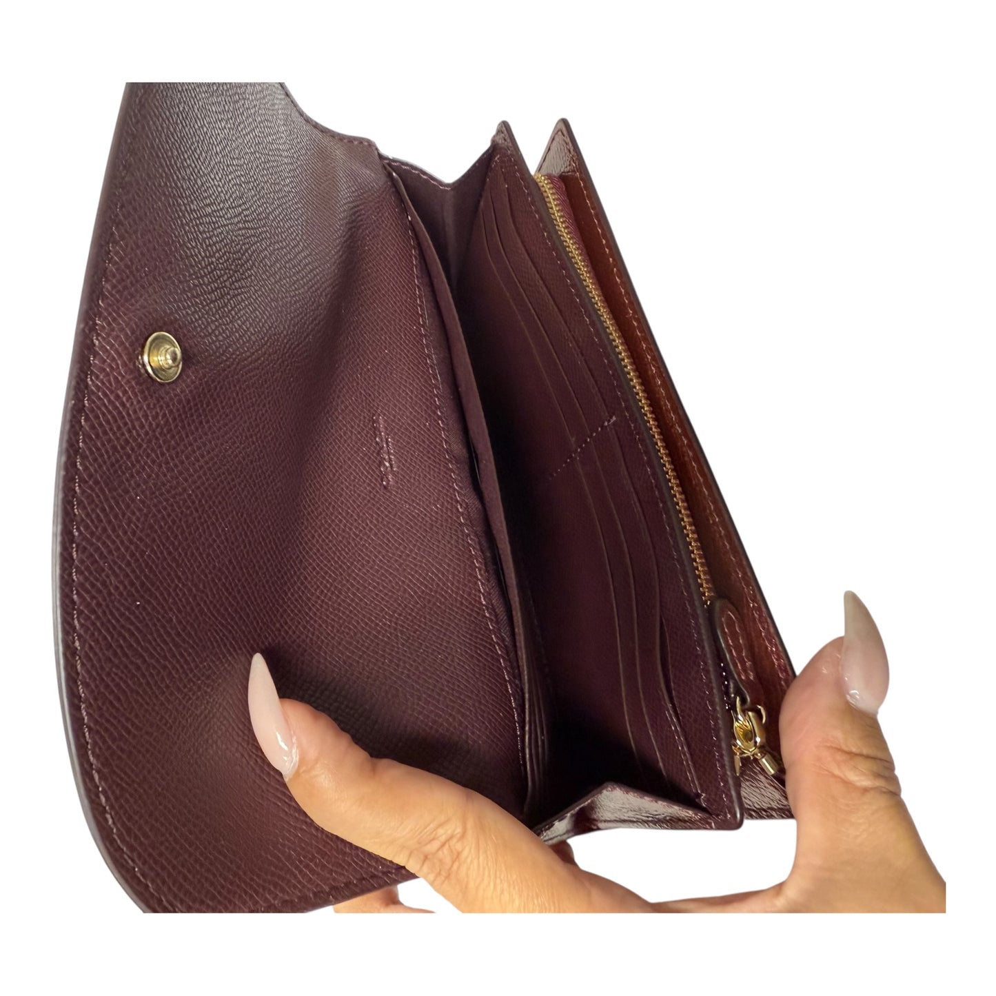 Wallet Designer By Coach In Brown, Size:Medium