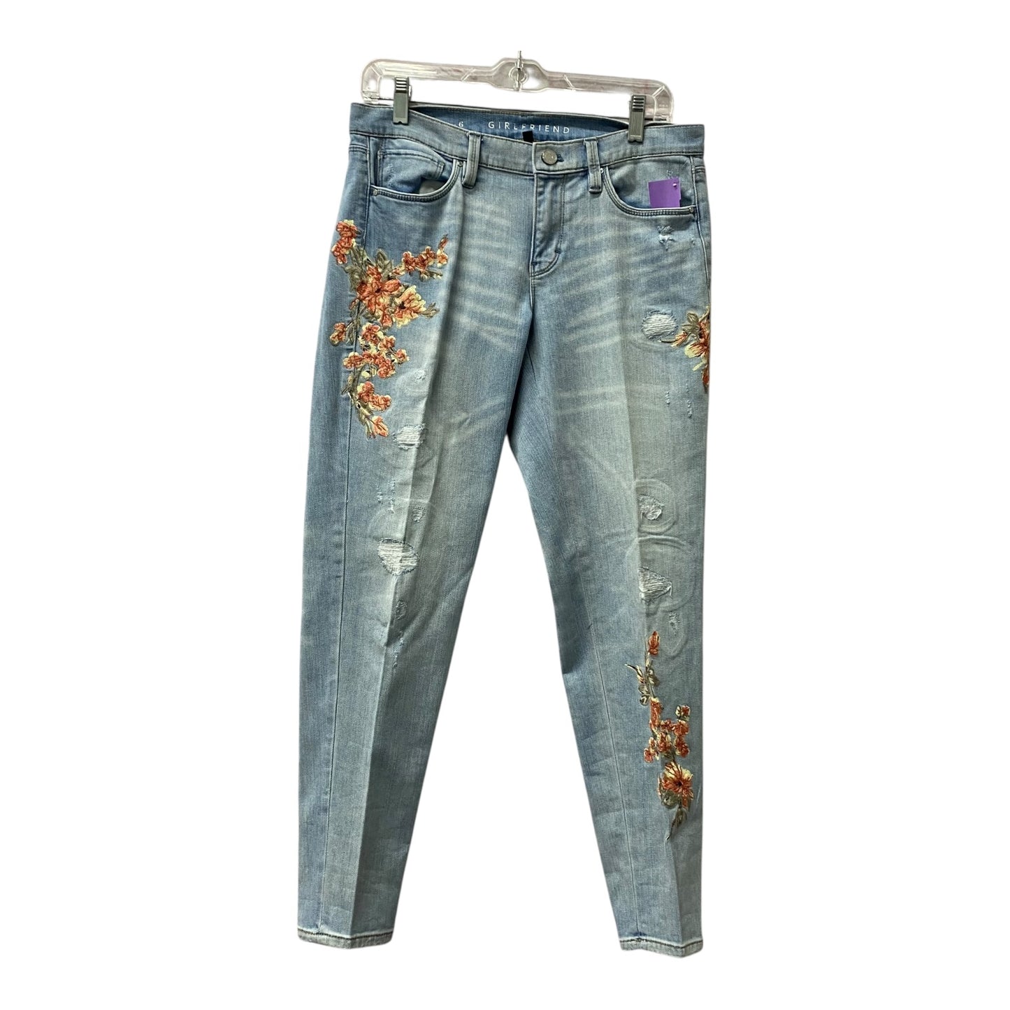 Jeans Straight By White House Black Market In Blue Denim, Size:6
