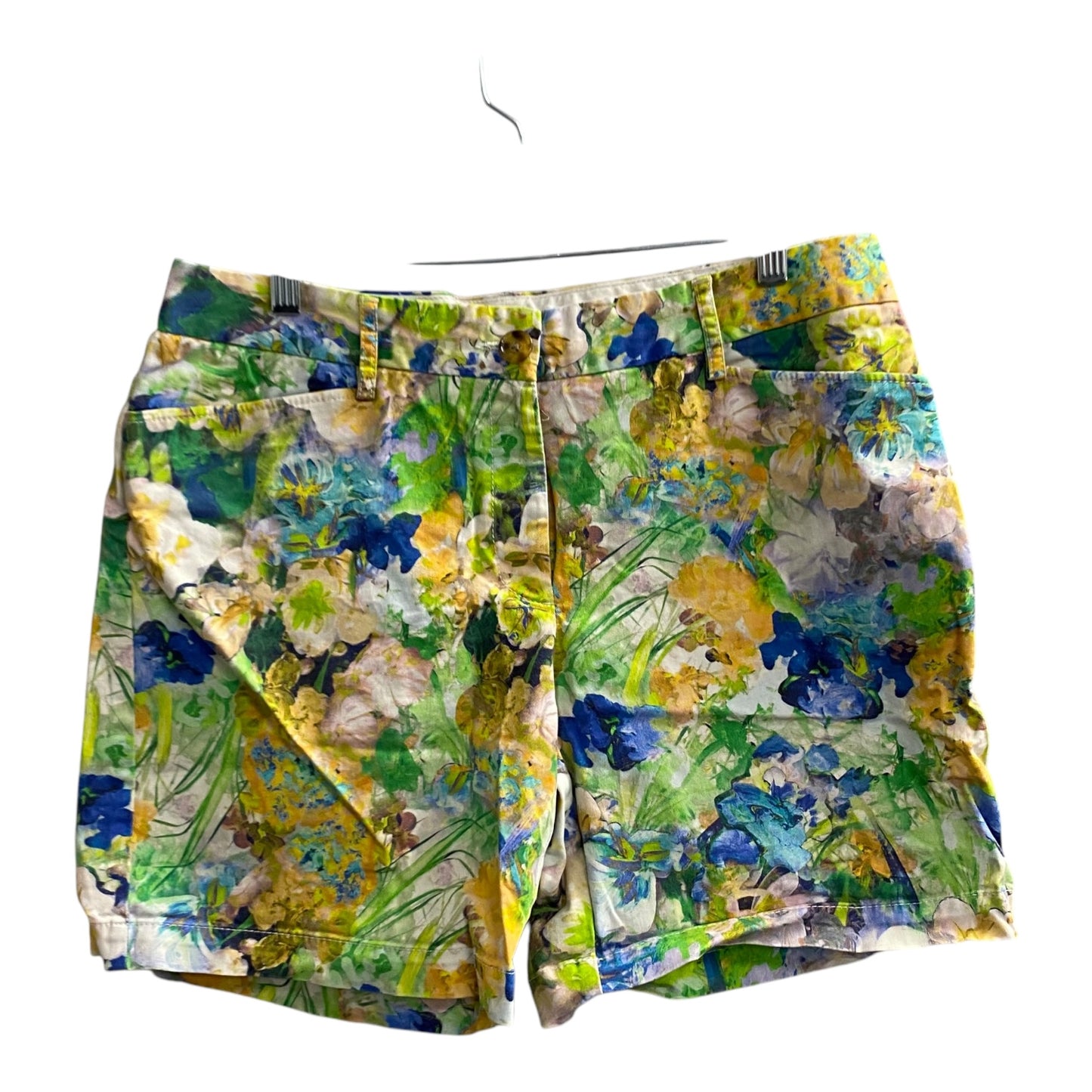 Shorts By Lands End In Green & Yellow, Size:10