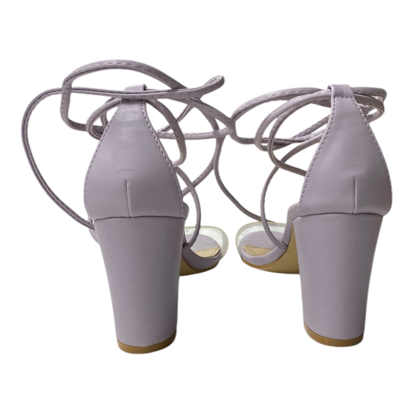 Shoes Heels Block By Allegra K In Purple, Size:8.5