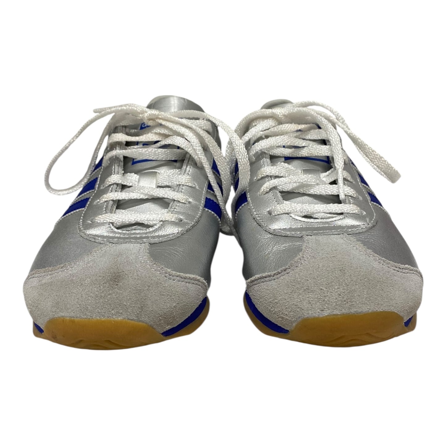 Shoes Athletic By Adidas In Blue & Silver, Size:8.5