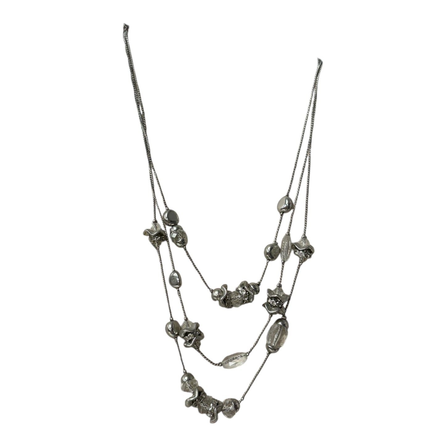 Necklace Layered By Chicos In Silver