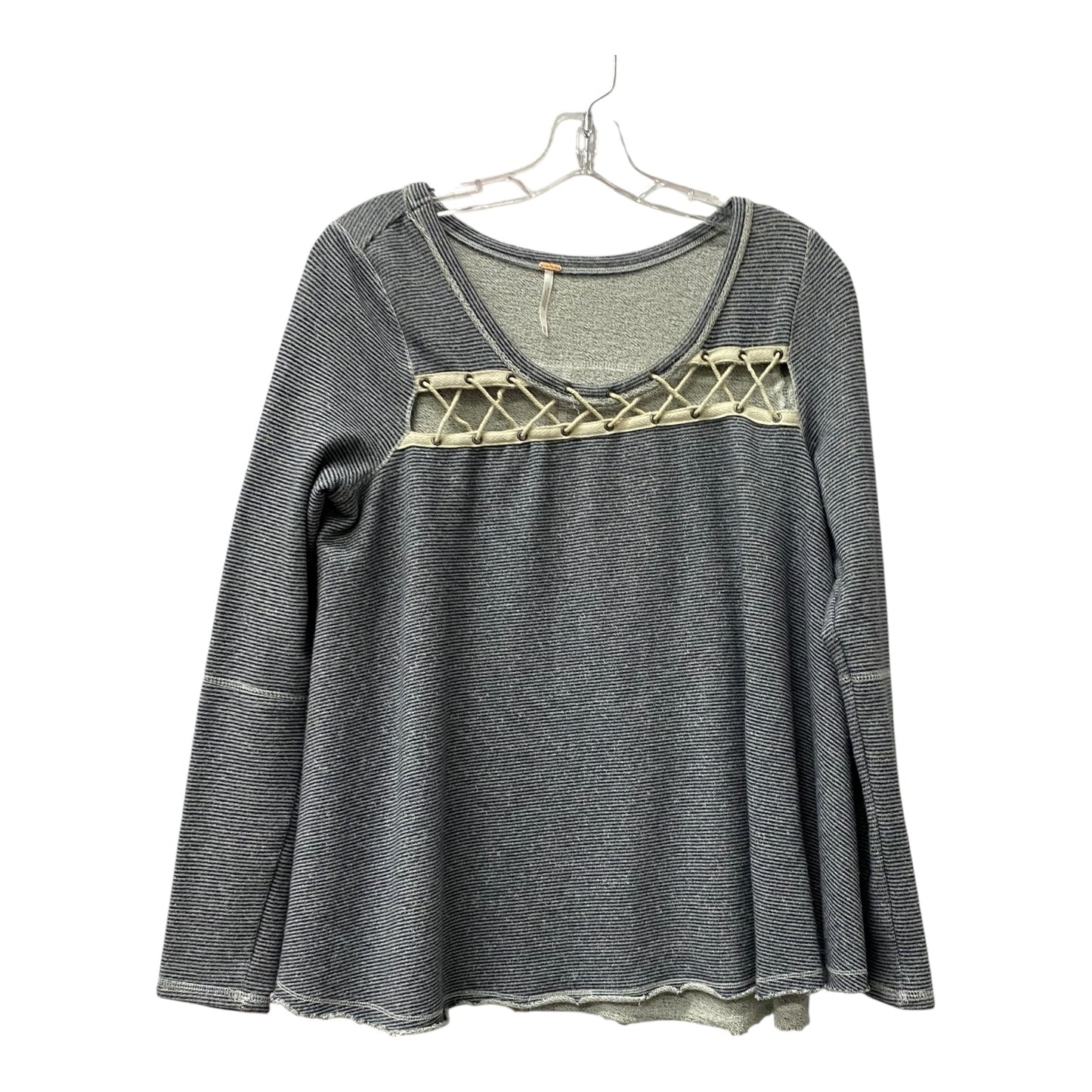 Sweatshirt Crewneck By Free People In Grey, Size:S
