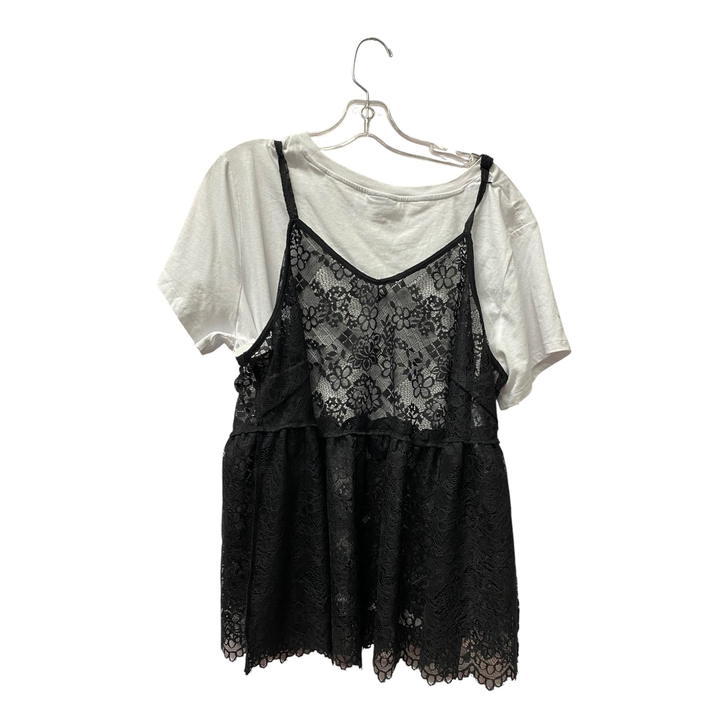Top Ss By Torrid In Black & White, Size:1X