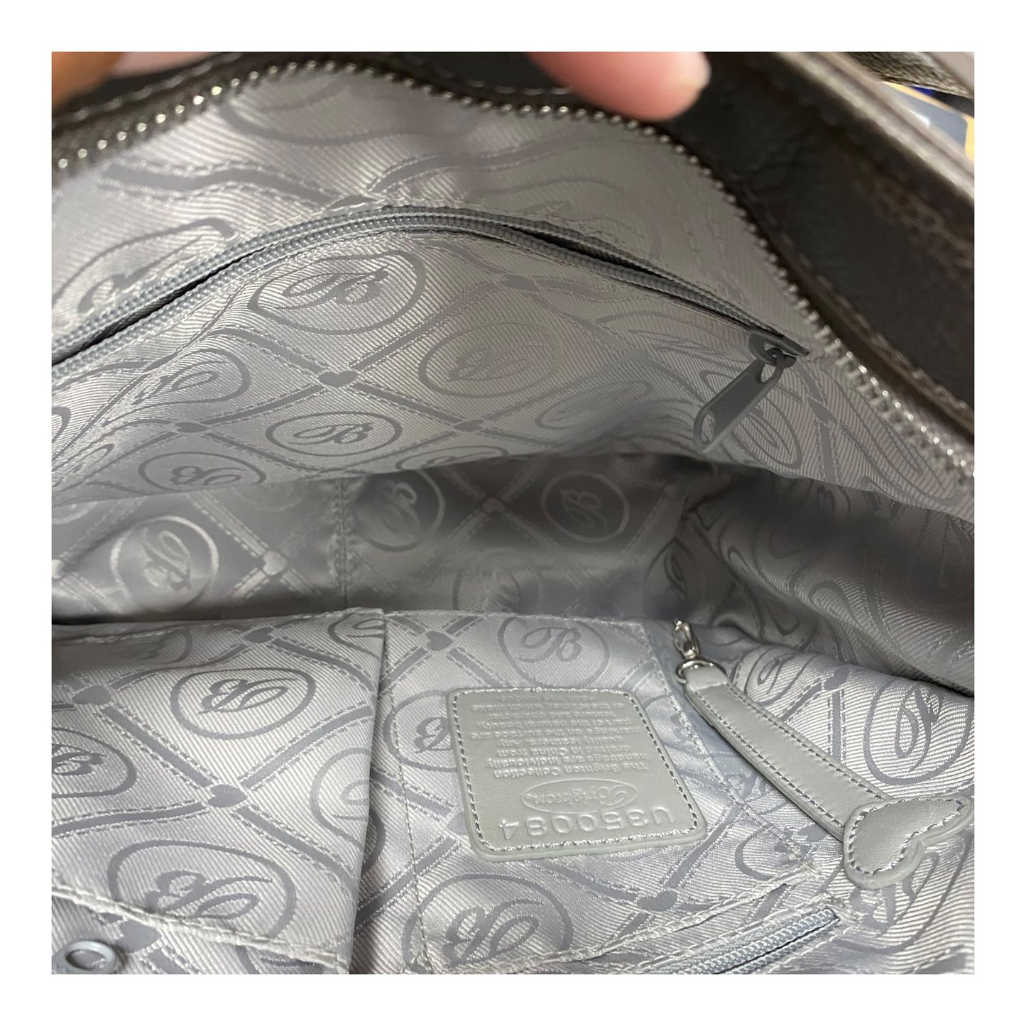 Handbag By Brighton In Grey, Size:Medium