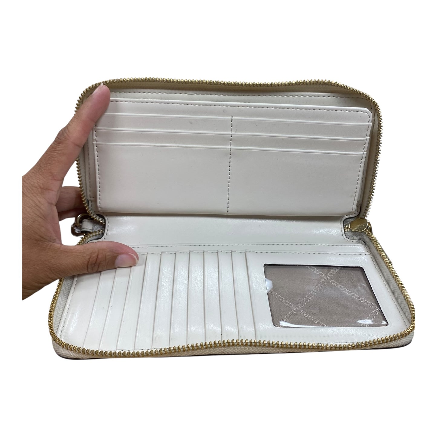WALLET DESIGNER by MICHAEL KORS In CREAM, Size: LARGE