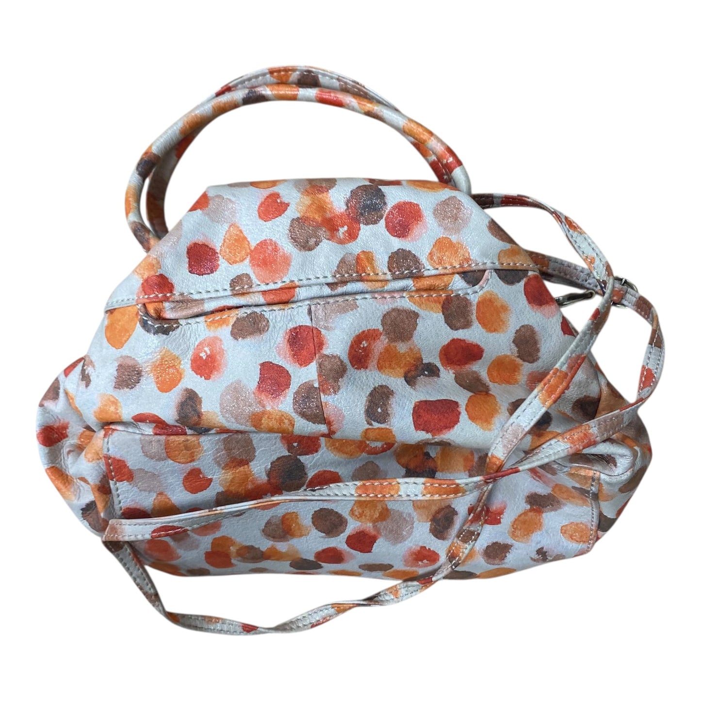 Handbag Leather By Hobo Intl In Orange & Tan, Size:Medium