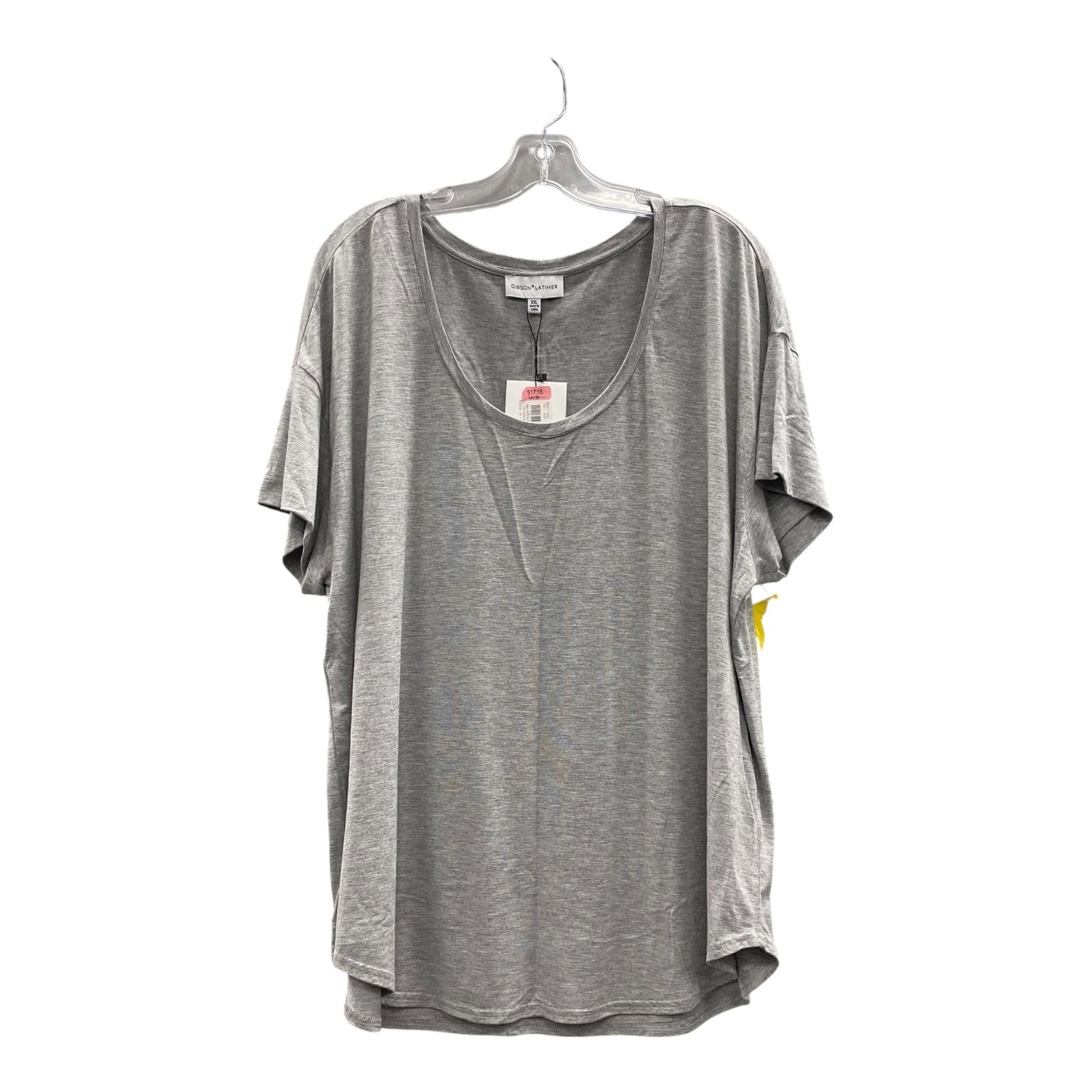 Top Ss Basic By Gibson In Grey, Size:2X