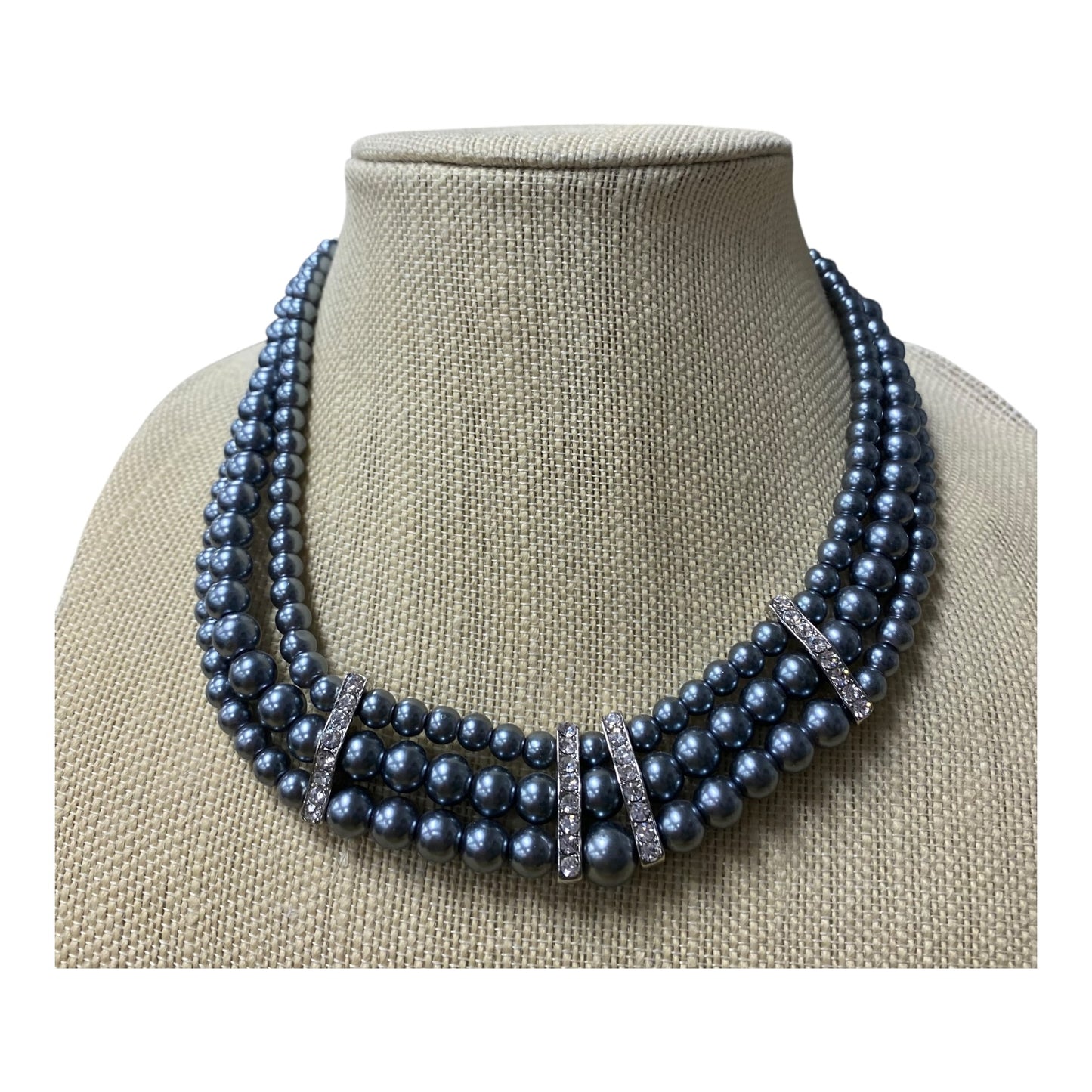 Necklace Statement In Grey