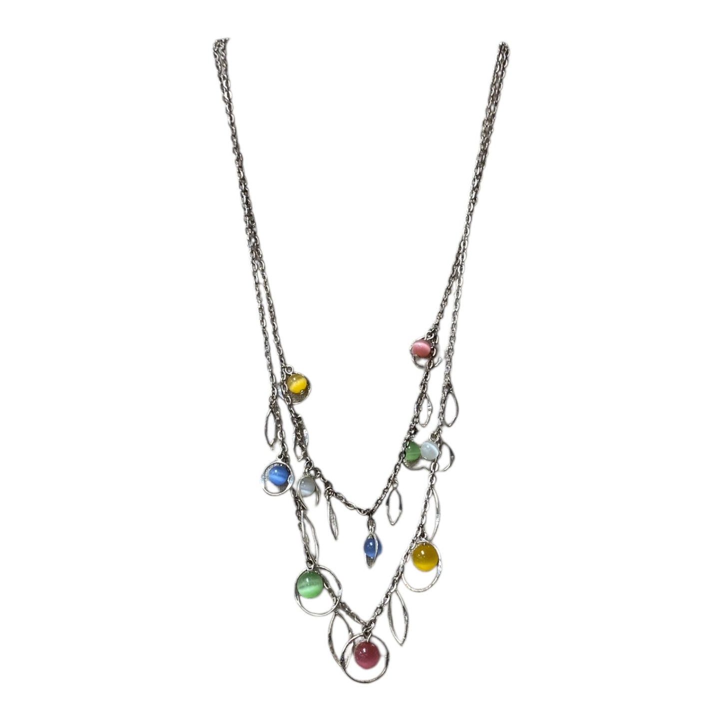 Necklace Layered By Cme In Silver