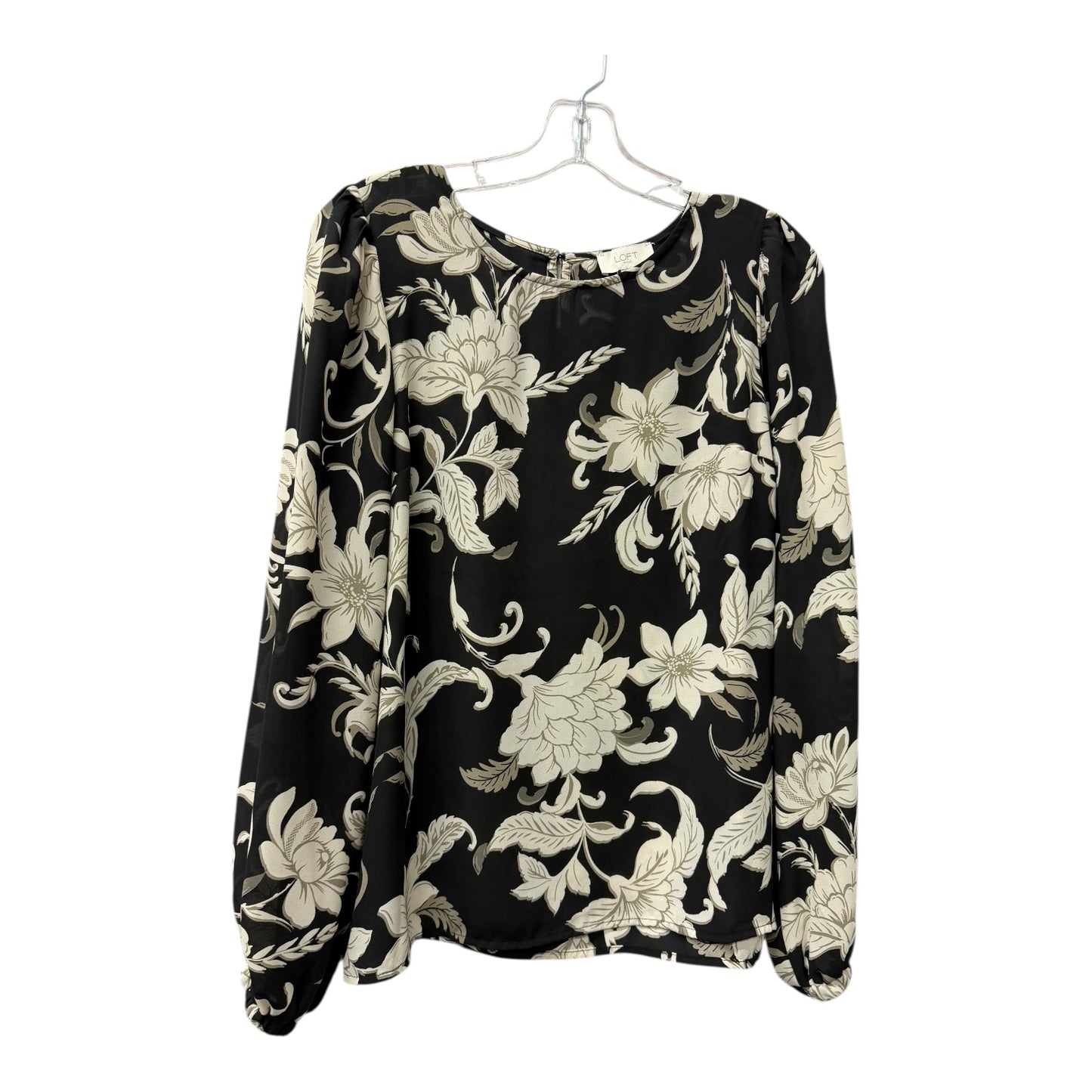 Top Ls By Loft In Black & Cream, Size:S